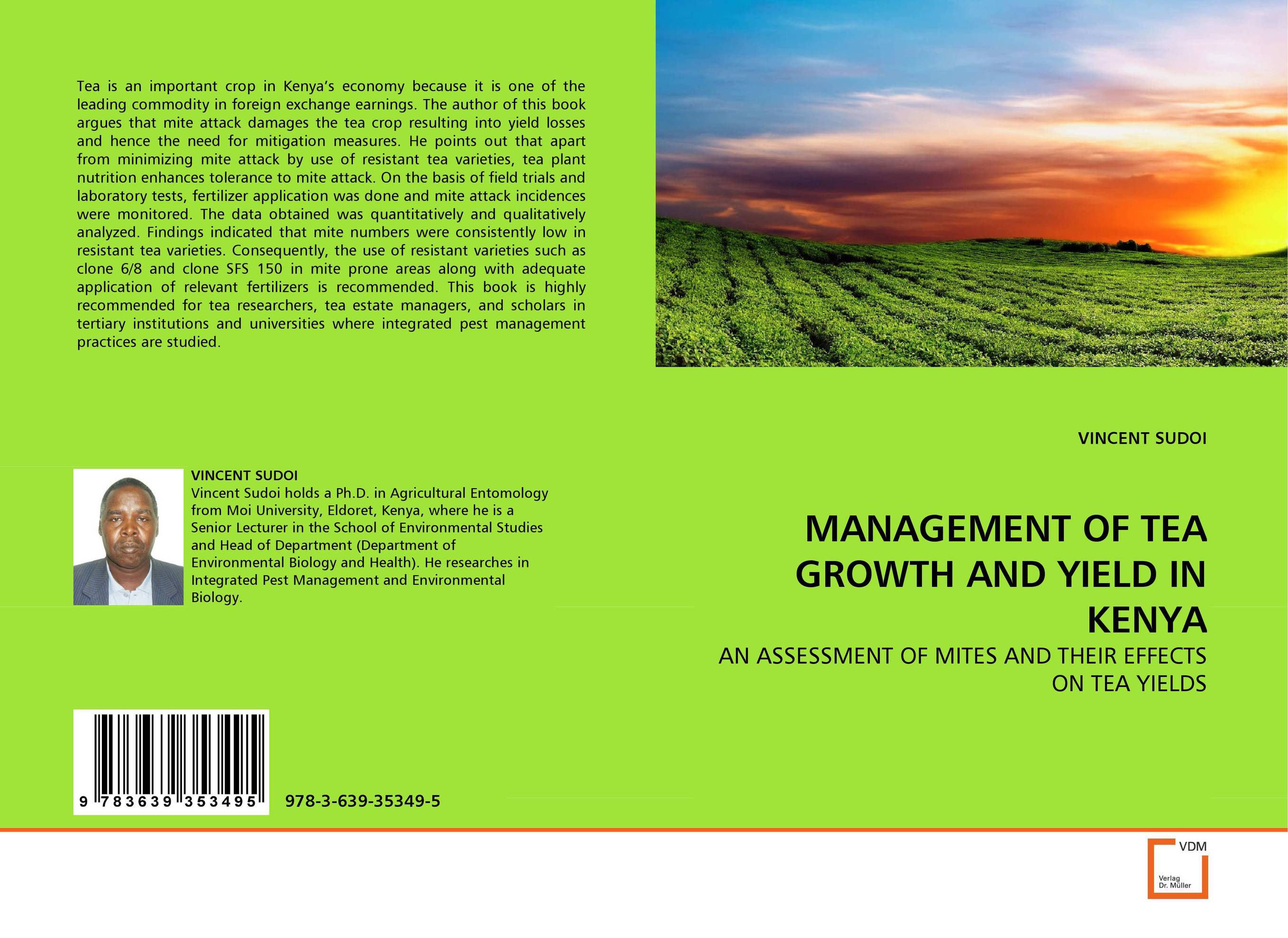 MANAGEMENT OF TEA GROWTH AND YIELD IN KENYA. AN ASSESSMENT OF MITES AND THEIR EFFECTS ON TEA YIELDS.