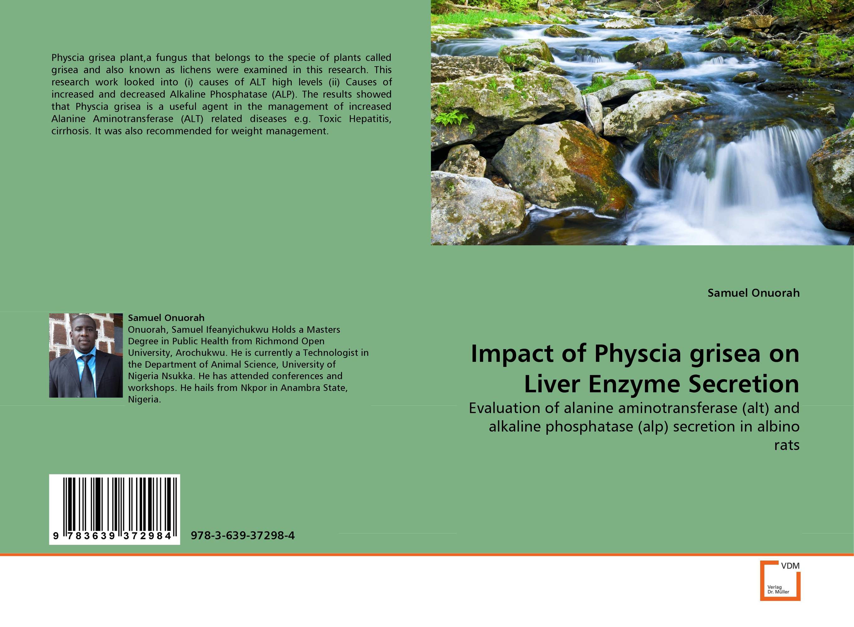 Impact of Physcia grisea on Liver Enzyme Secretion. Evaluation of alanine aminotransferase (alt) and alkaline phosphatase (alp) secretion in albino rats.