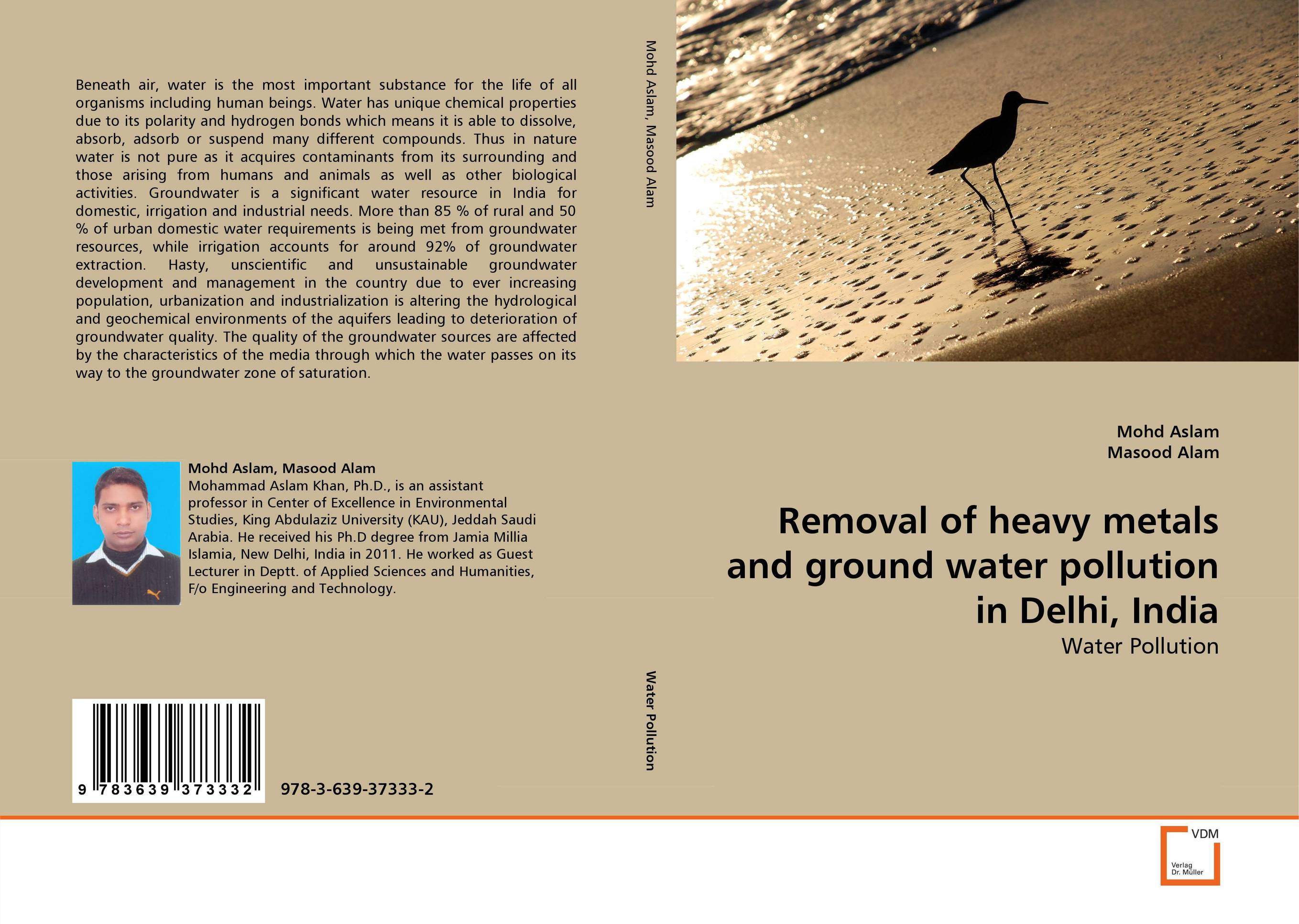 Removal of heavy metals and ground water pollution in Delhi, India. Water Pollution.