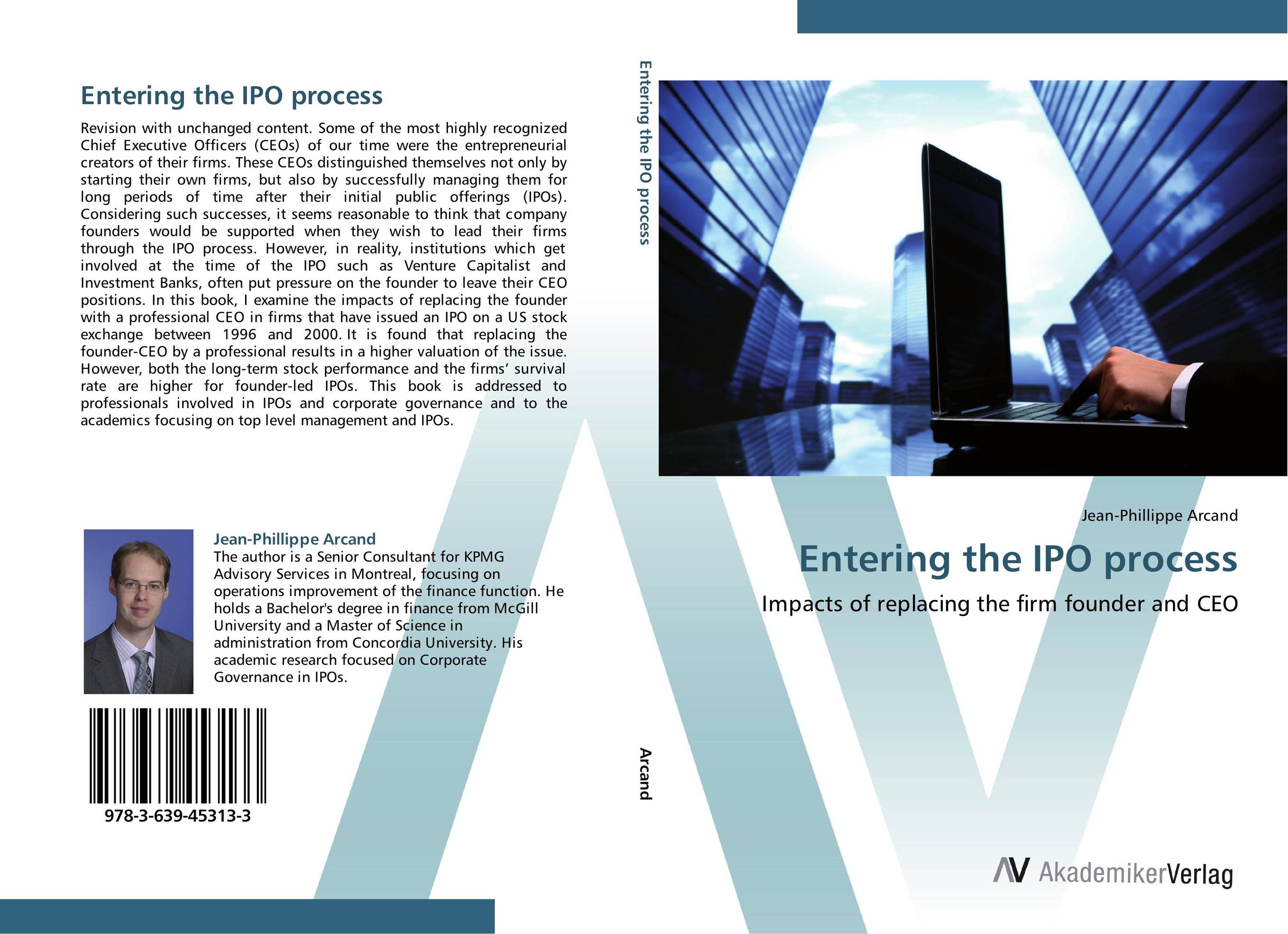 Entering the IPO process. Impacts of replacing the firm founder and CEO.