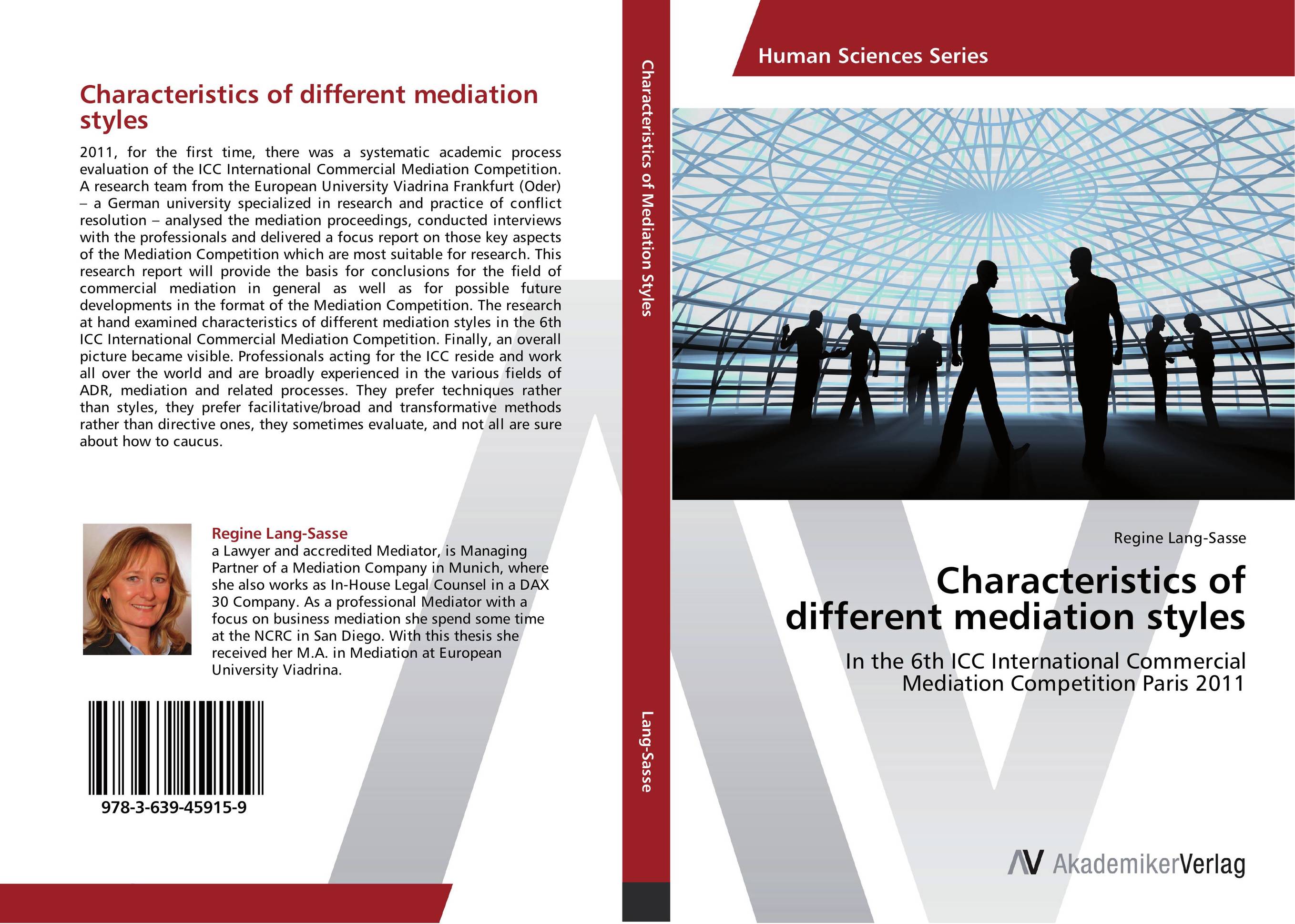 9783639459159 Characteristics of different mediation styles Regine LangSasse 9783639459159 Characteristics of different mediation styles Regine LangSasse