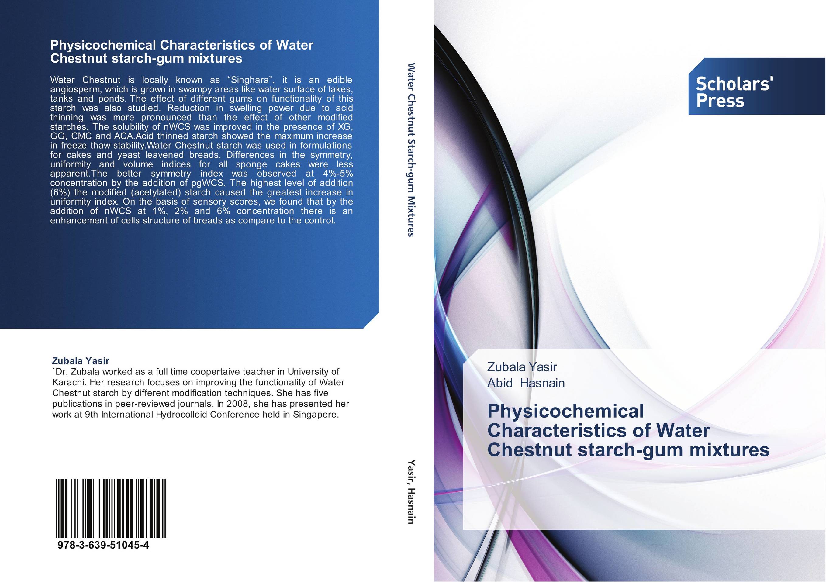 Physicochemical Characteristics of Water Chestnut starch-gum mixtures..