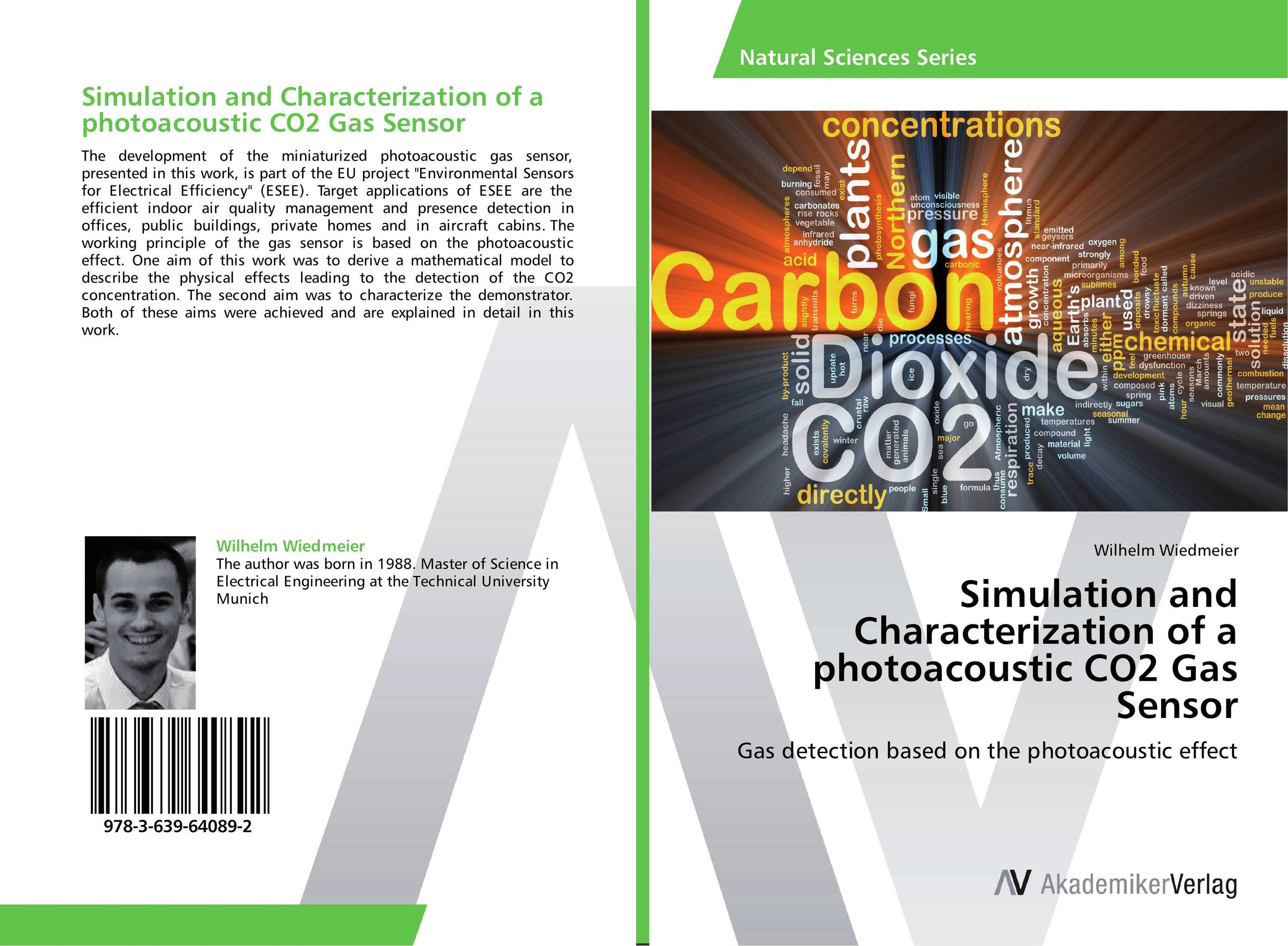 Simulation and Characterization of a photoacoustic CO2 Gas Sensor. Gas detection based on the photoacoustic effect.