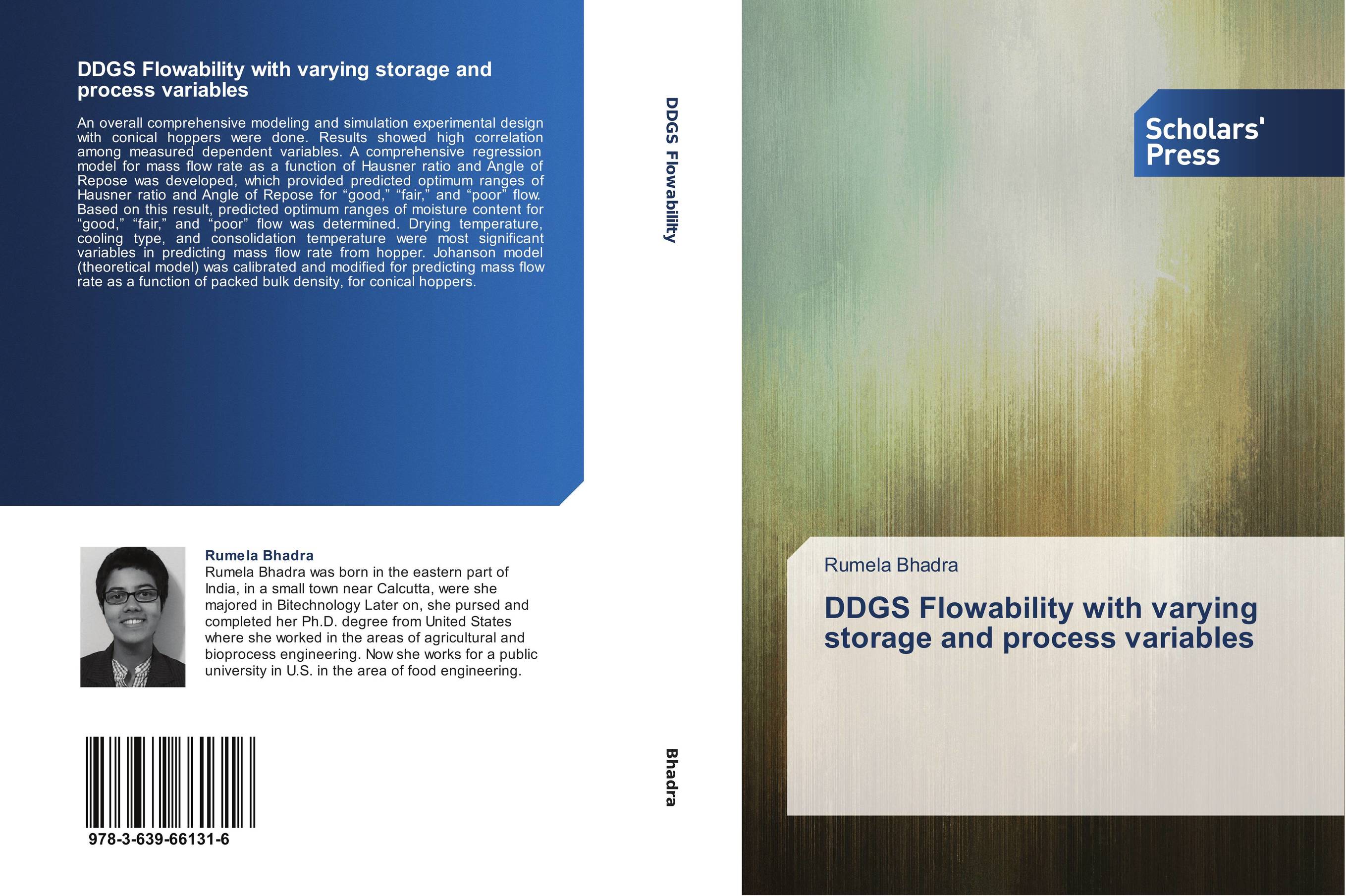 DDGS Flowability with varying storage and process variables..