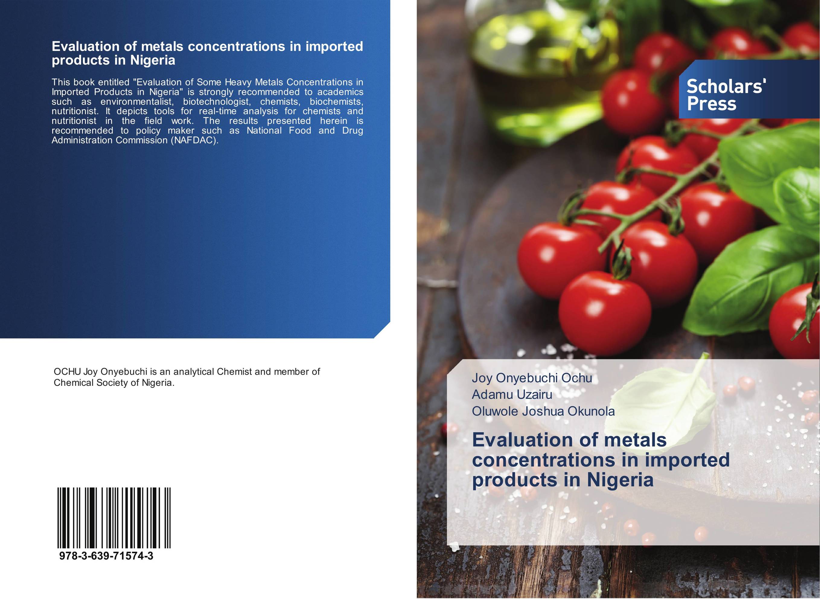 Evaluation of metals concentrations in imported products in Nigeria..