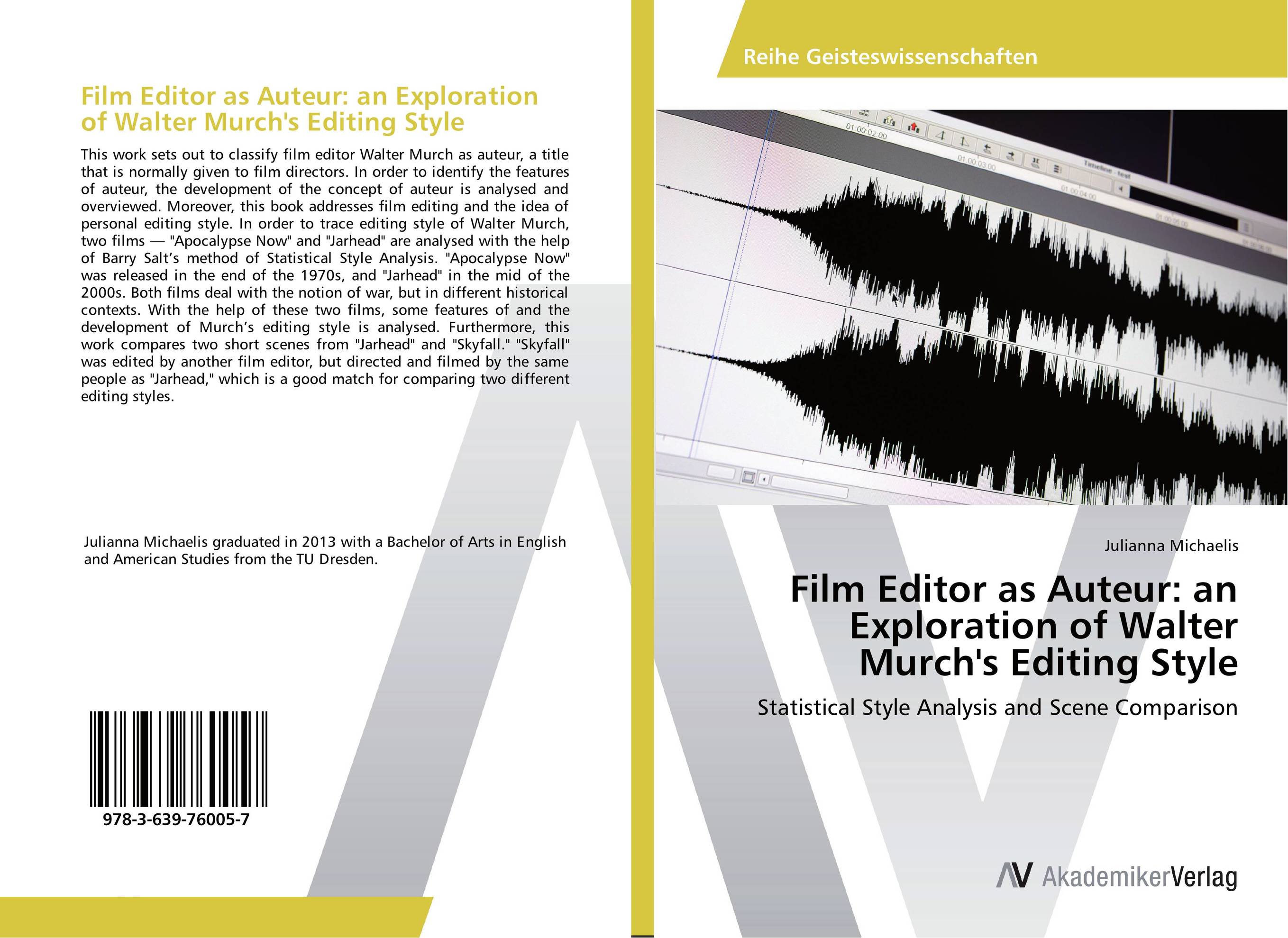 Film Editor as Auteur: an Exploration of Walter Murch's Editing Style. Statistical Style Analysis and Scene Comparison.