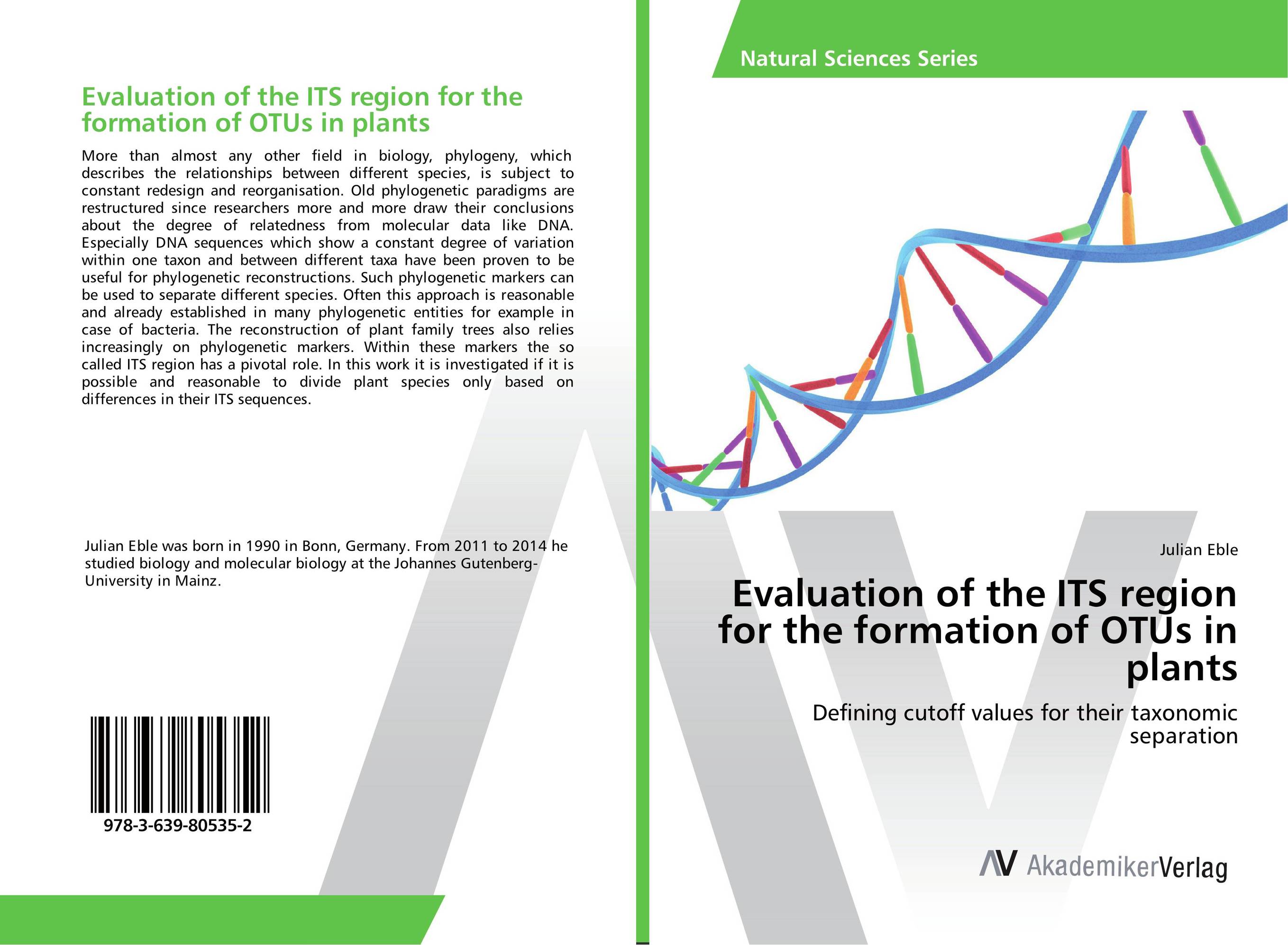 Evaluation of the ITS region for the formation of OTUs in plants. Defining cutoff values for their taxonomic separation.