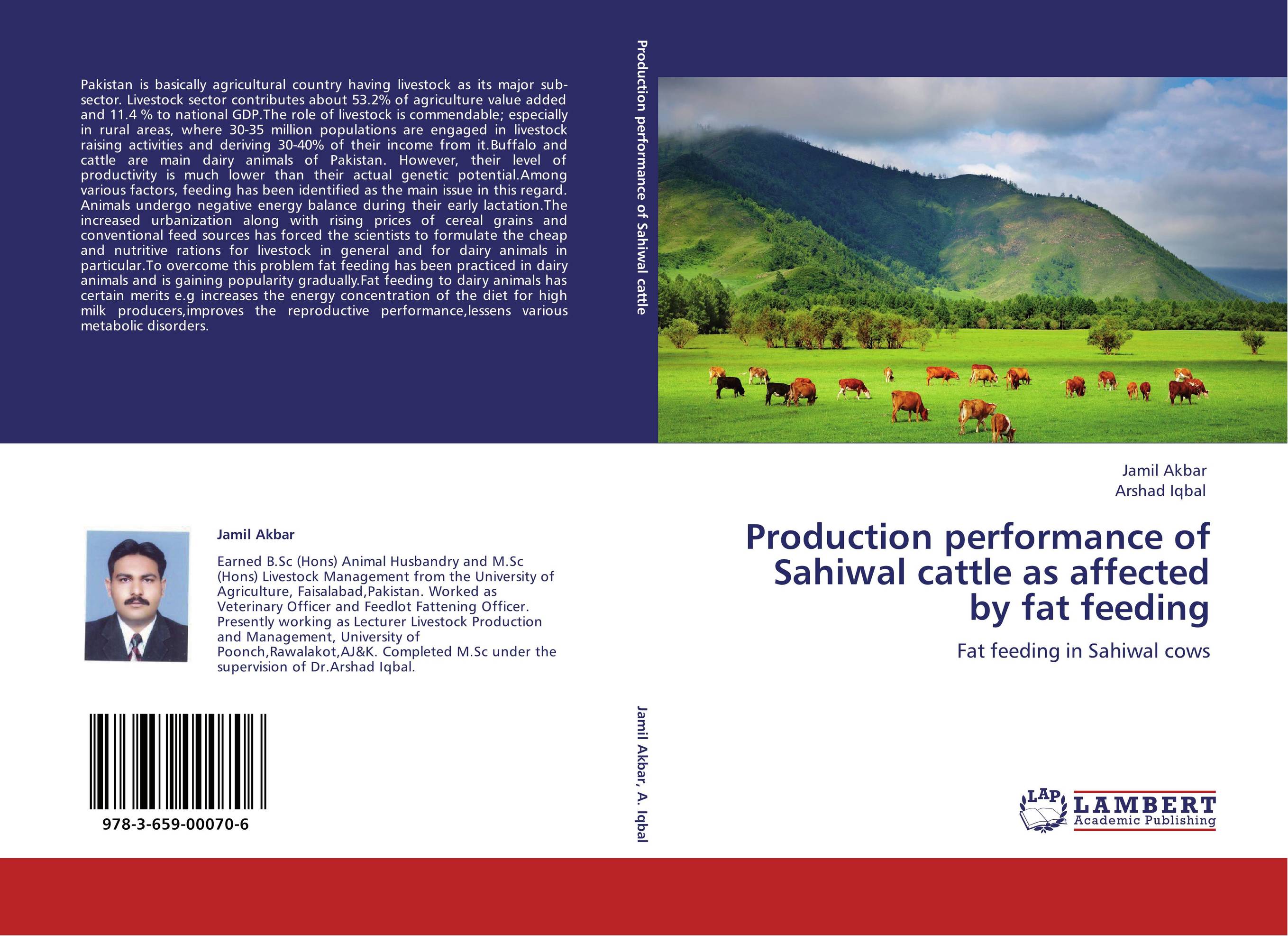 Production performance of Sahiwal cattle as affected by fat feeding. Fat feeding in Sahiwal cows.