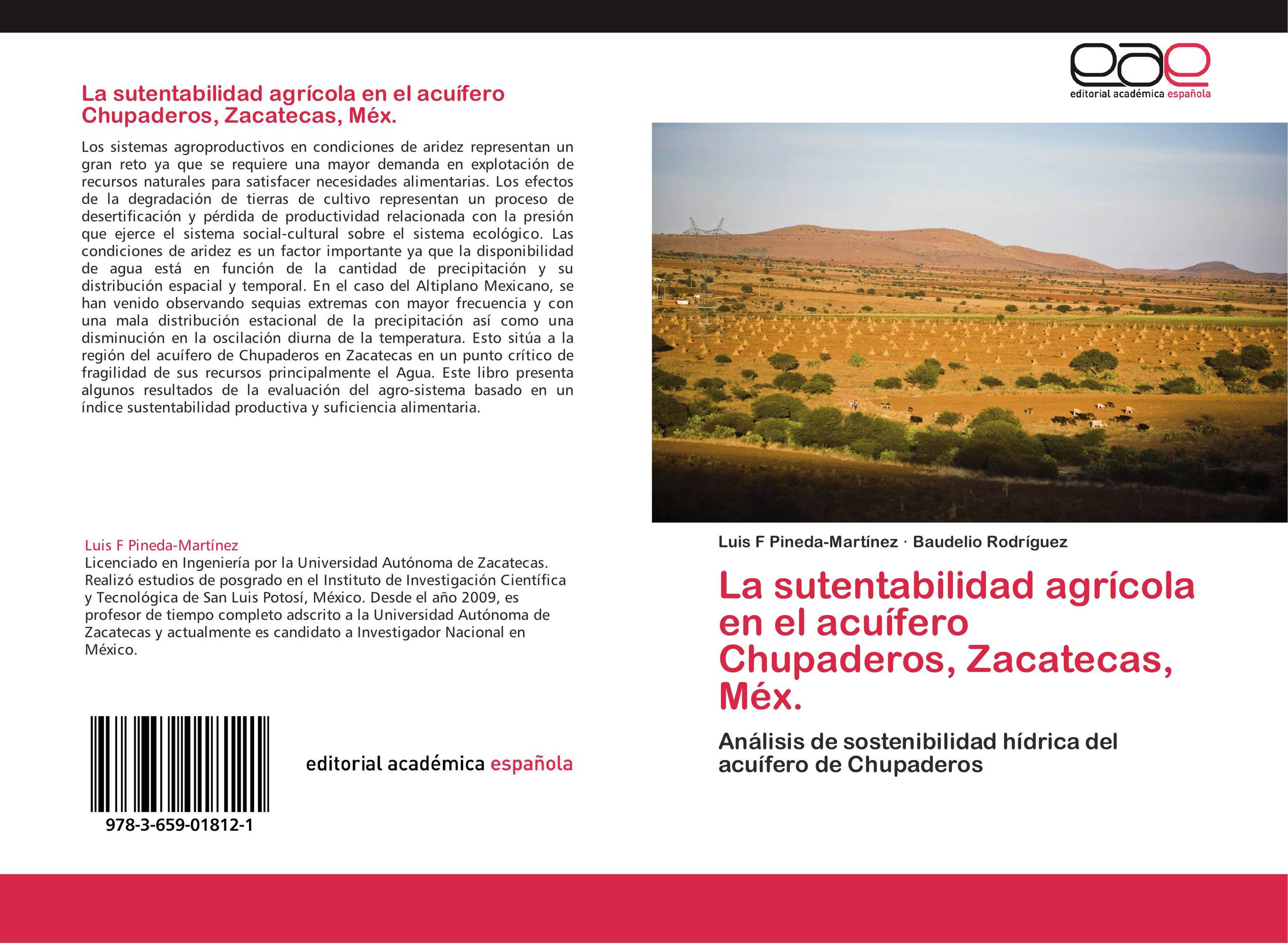 La sutentabilidad agrícola en el acuífero Chupaderos, Zacatecas, Méx.