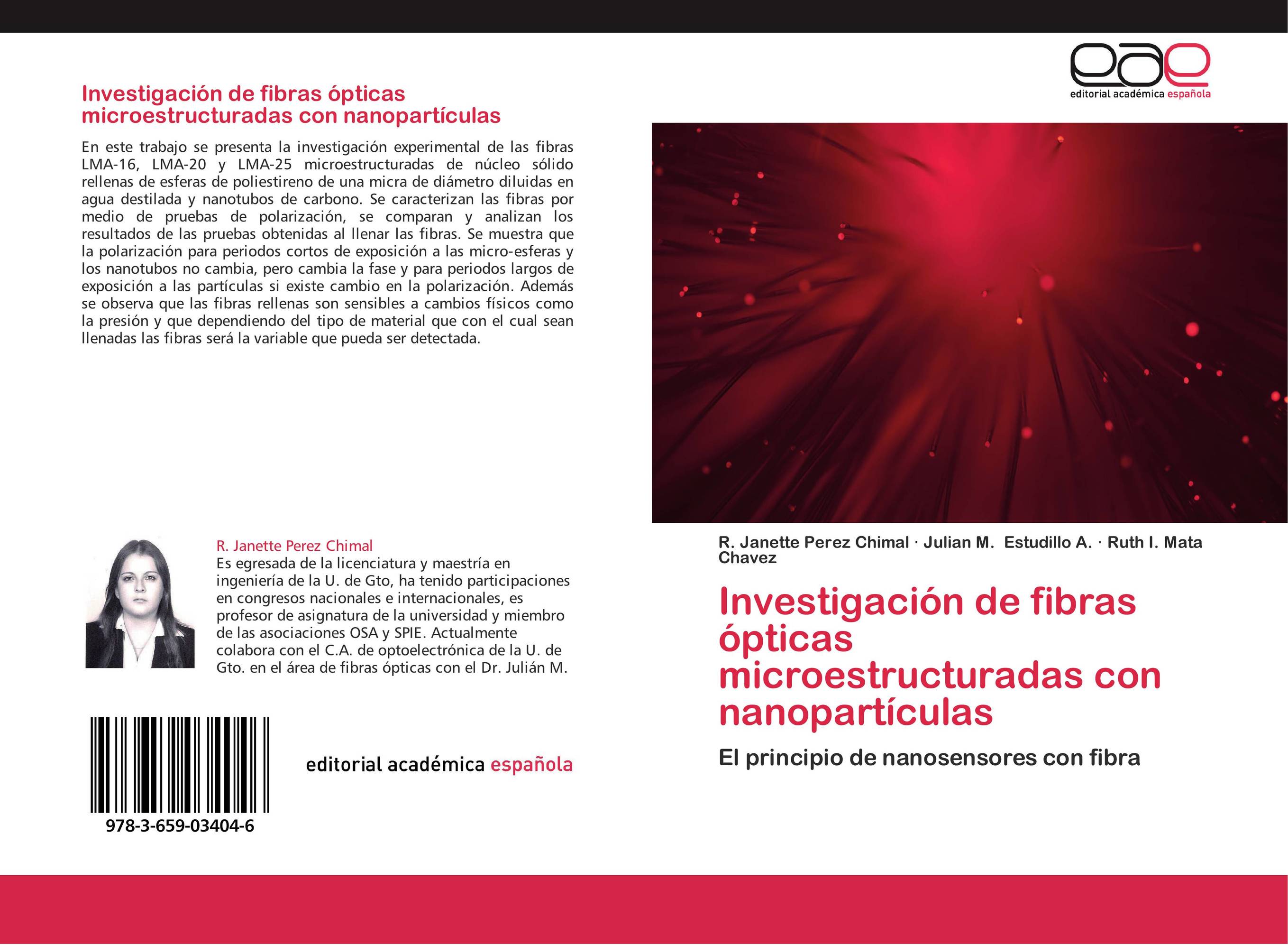 Investigación de fibras ópticas microestructuradas con nanopartículas