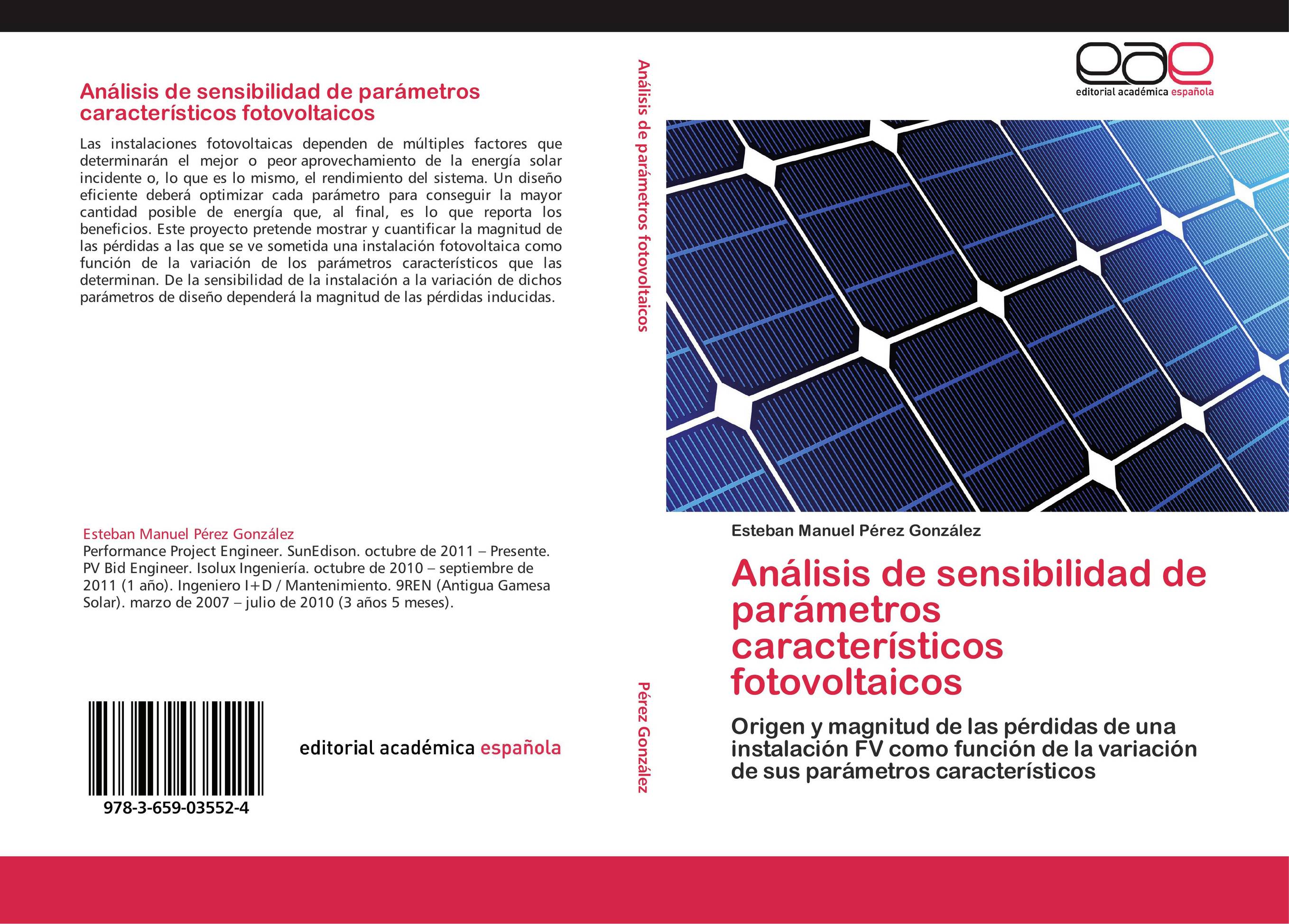 Análisis de sensibilidad de parámetros característicos fotovoltaicos