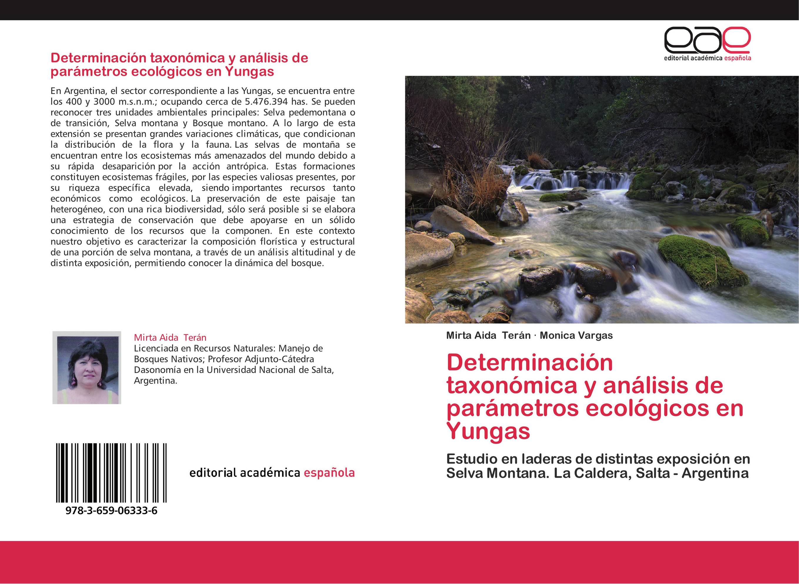 Determinación taxonómica y análisis de parámetros ecológicos en Yungas