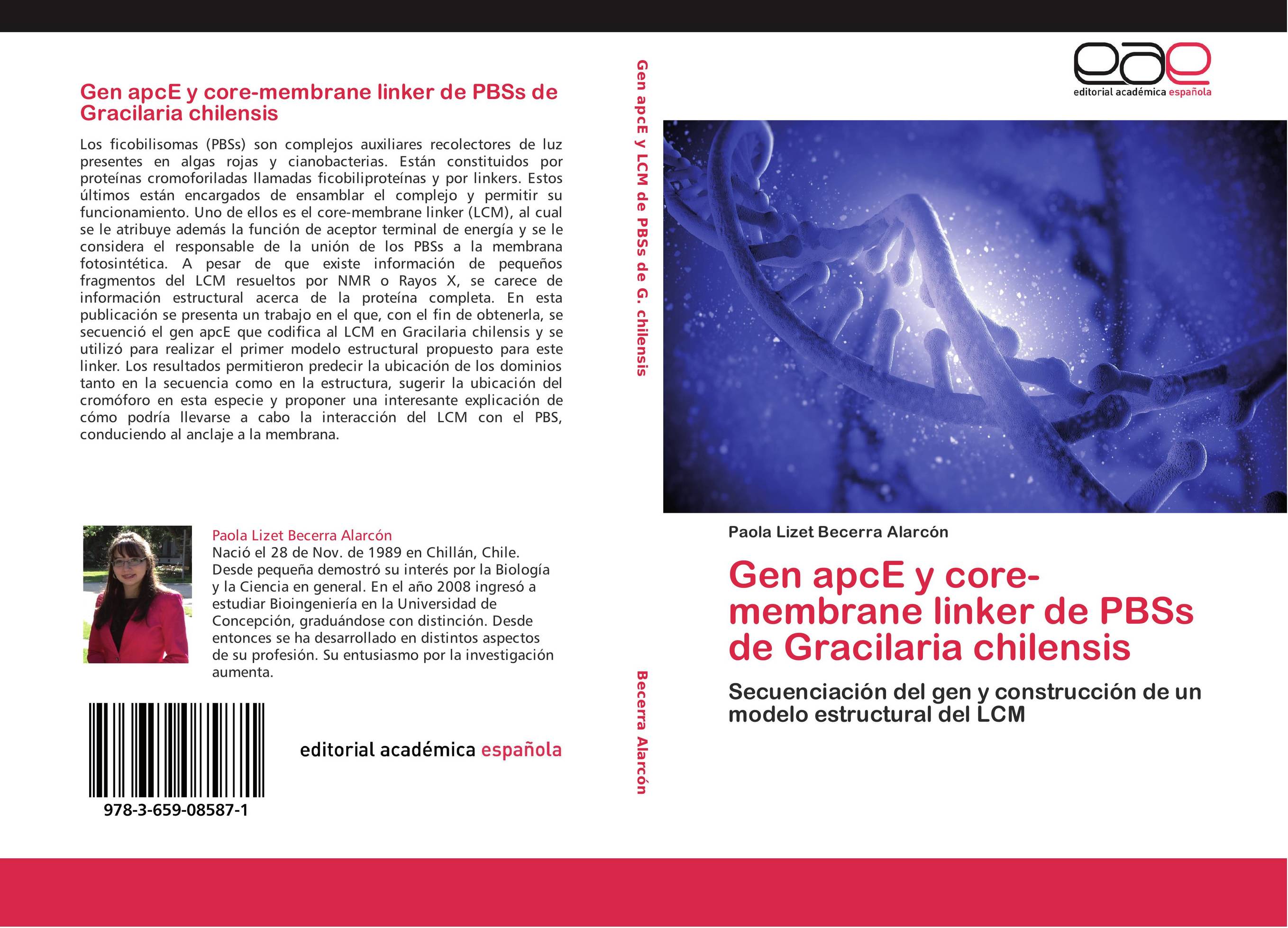Gen apcE y core-membrane linker de PBSs de Gracilaria chilensis