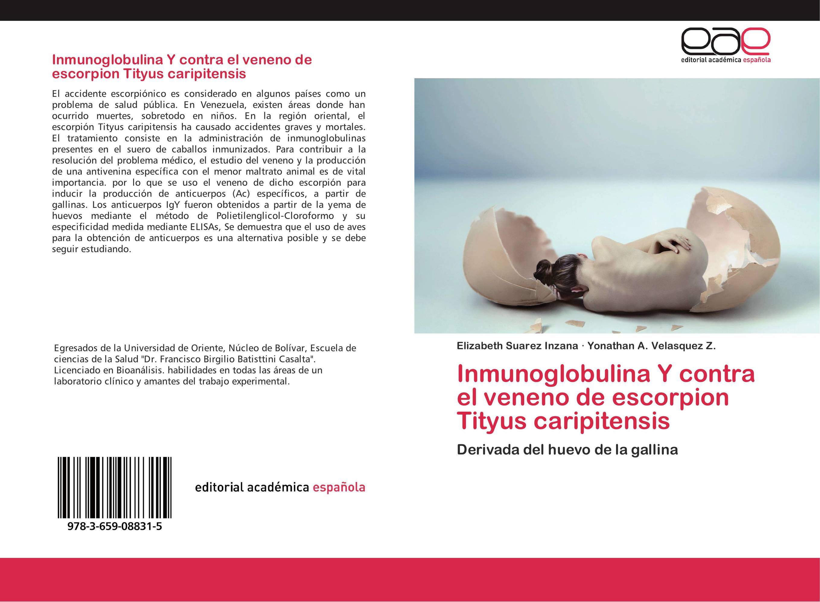 Inmunoglobulina Y contra el veneno de escorpion Tityus caripitensis