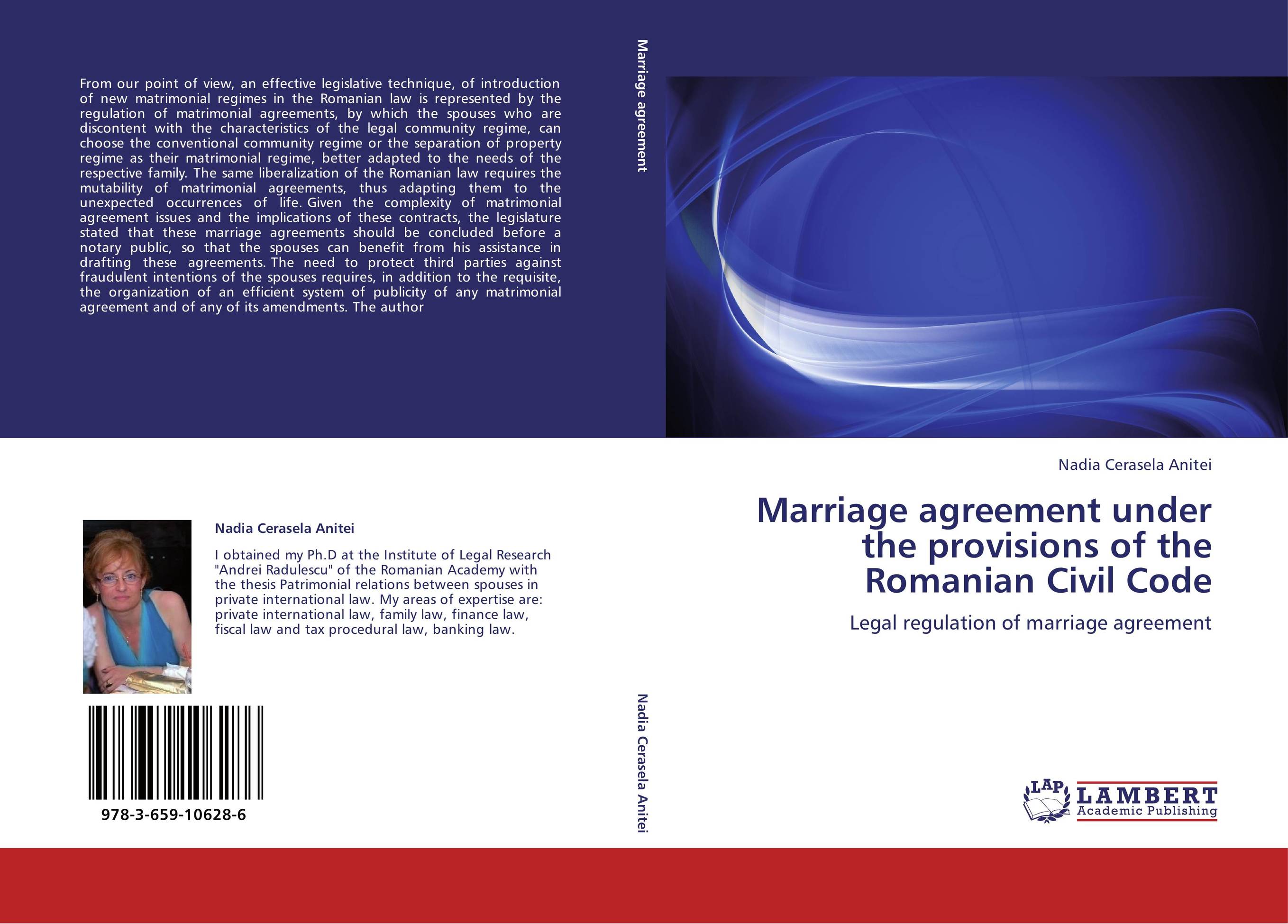 Marriage agreement under the provisions of the Romanian Civil Code. Legal regulation of marriage agreement.