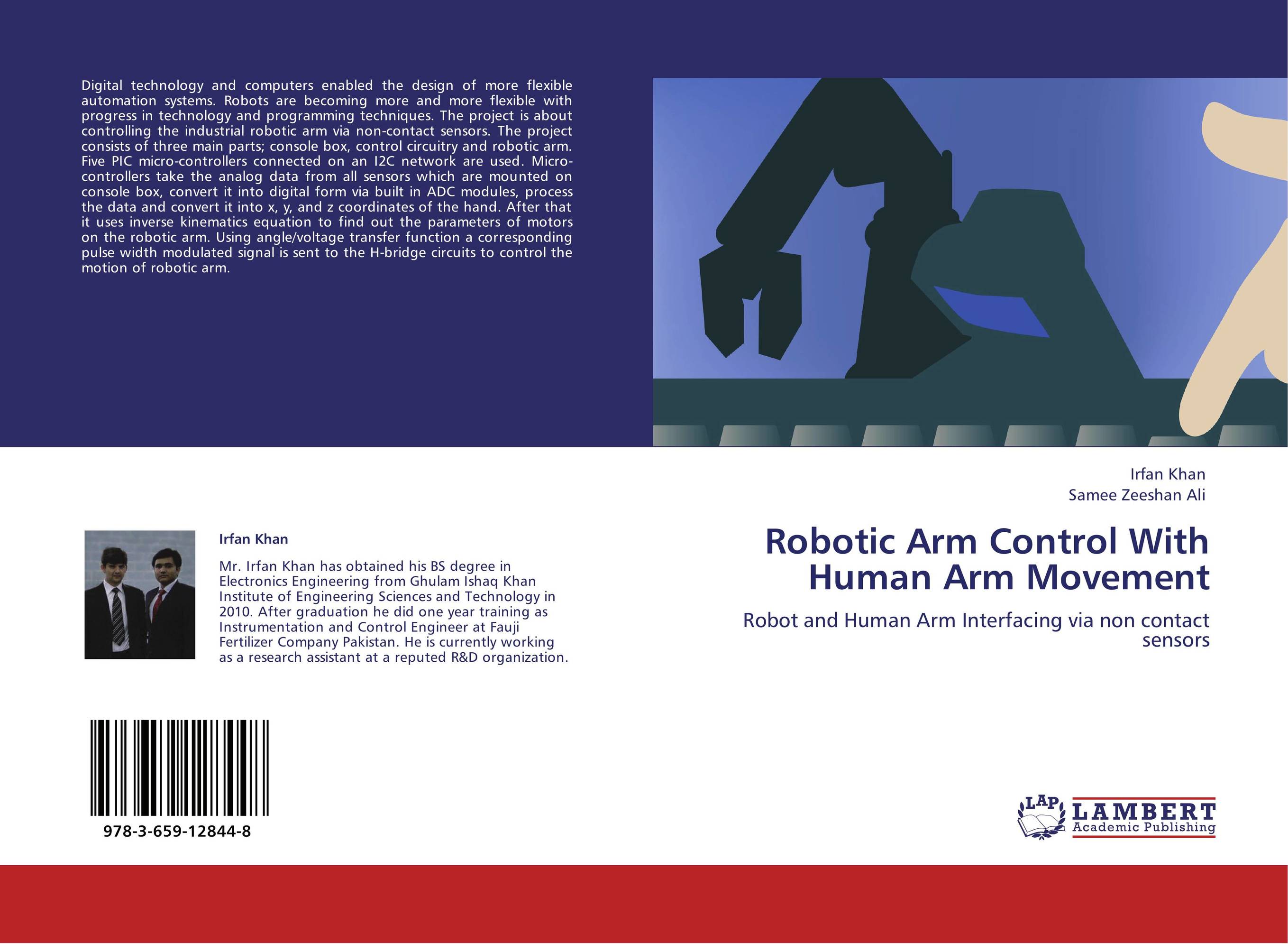 Robotic Arm Control With Human Arm Movement. Robot and Human Arm Interfacing via non contact sensors.