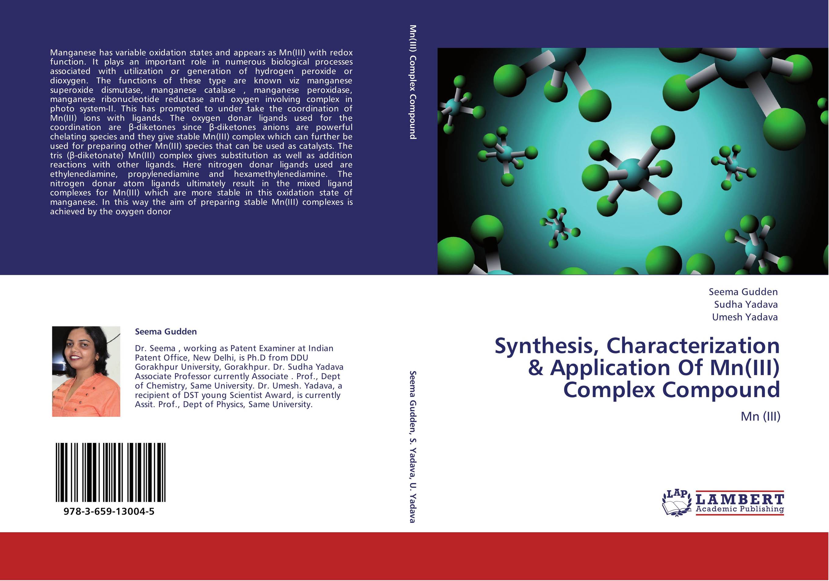 Synthesis, Characterization &amp;amp; Application Of Mn(III) Complex Compound. Mn (III).