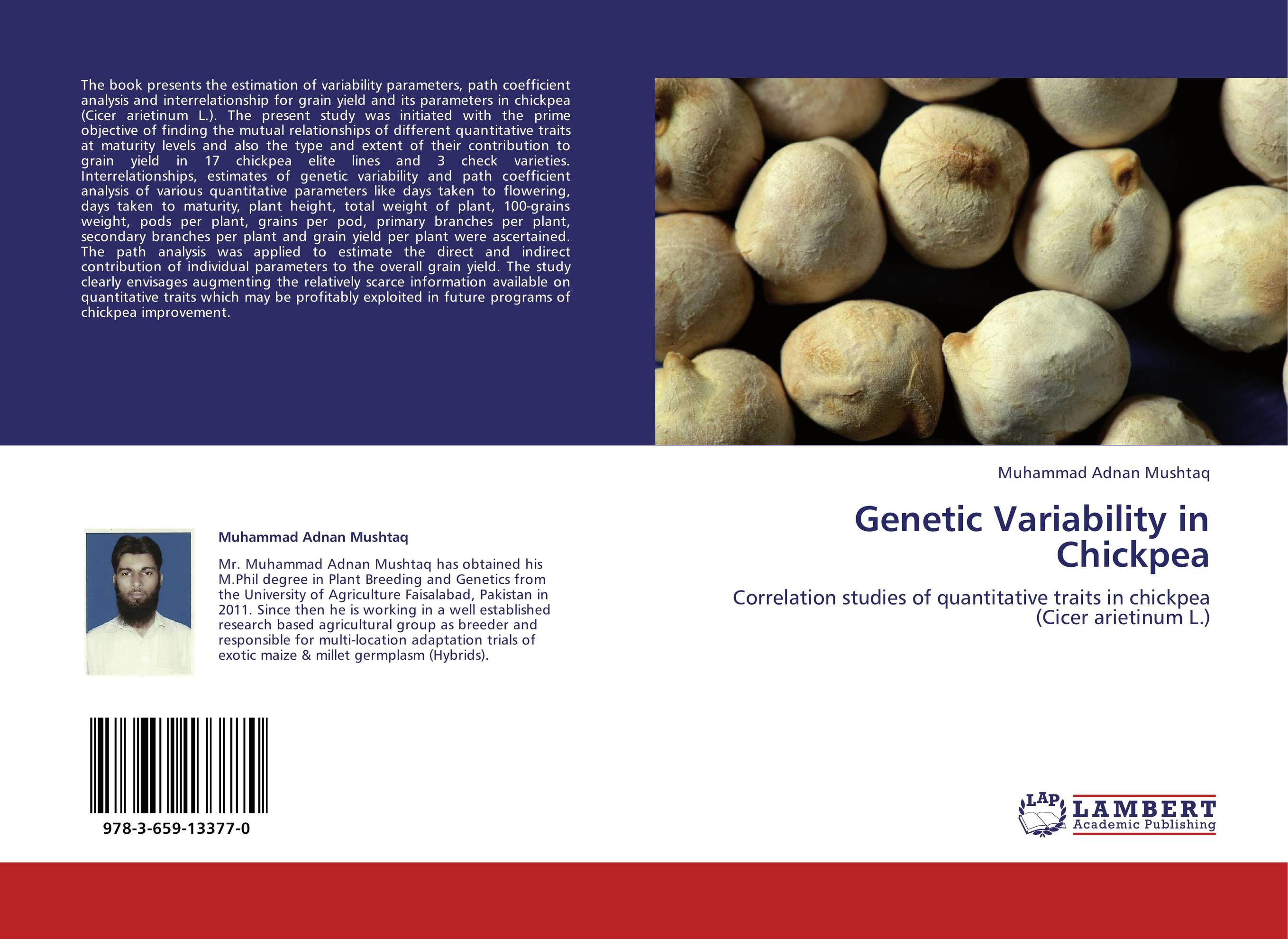 Genetic Variability in Chickpea. Correlation studies of quantitative traits in chickpea (Cicer arietinum L.).
