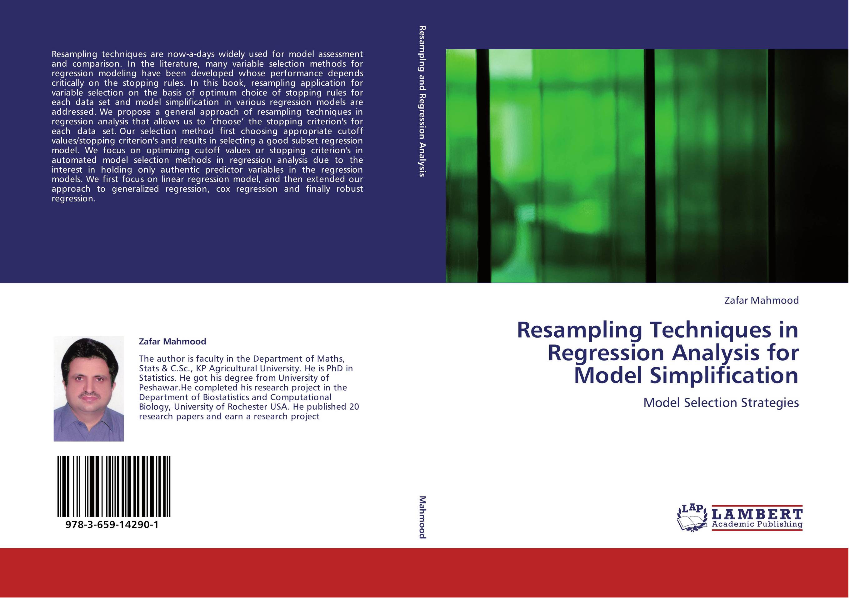 Resampling Techniques in Regression Analysis for Model Simplification. Model Selection Strategies.