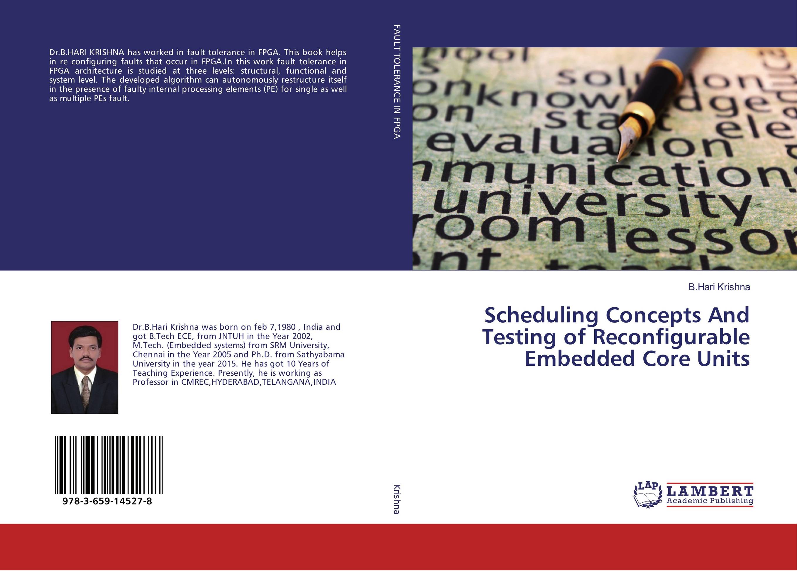 Scheduling Concepts And Testing of Reconfigurable Embedded Core Units..