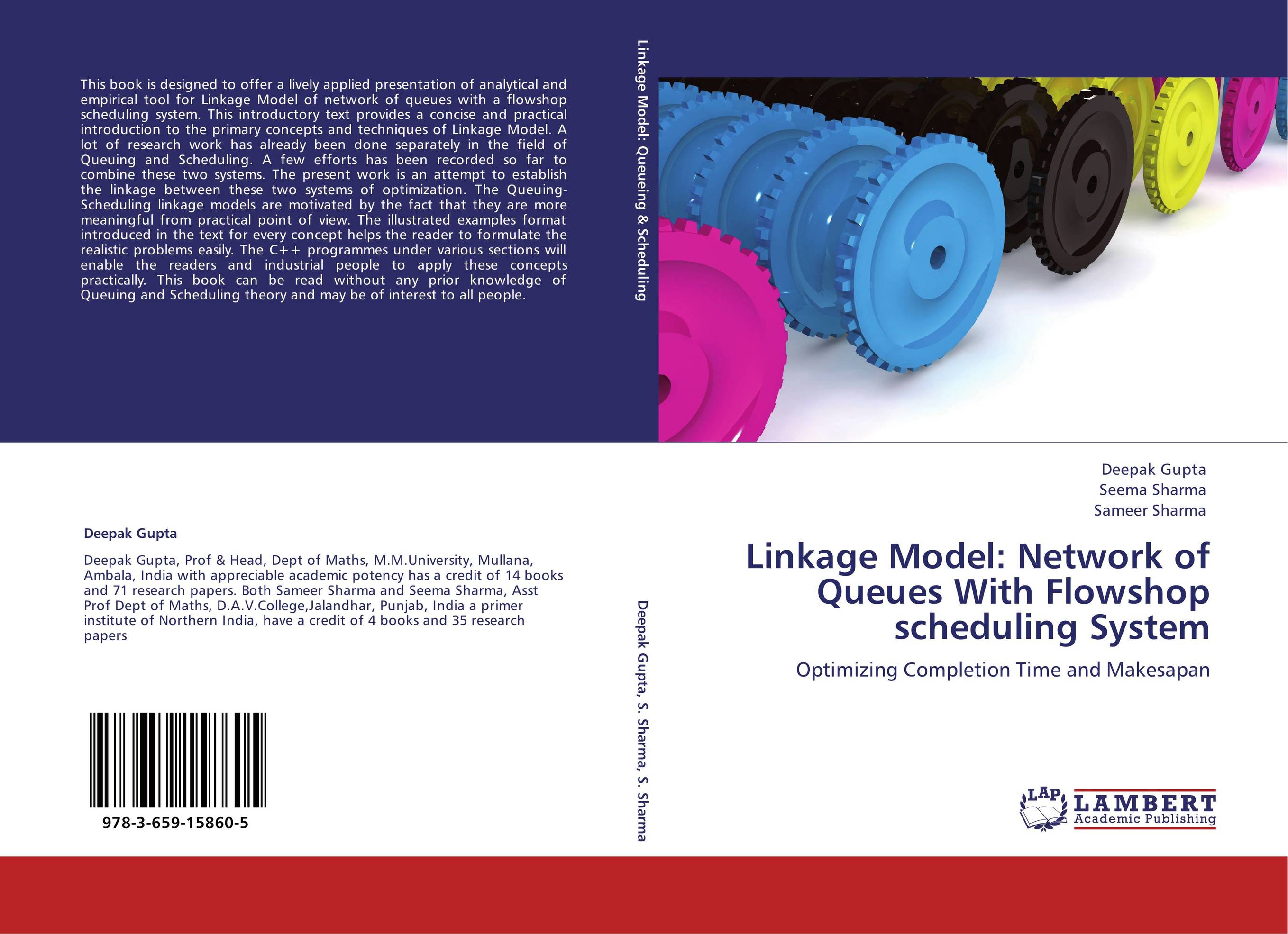 Linkage Model: Network of Queues With Flowshop scheduling System. Optimizing Completion Time and Makesapan.