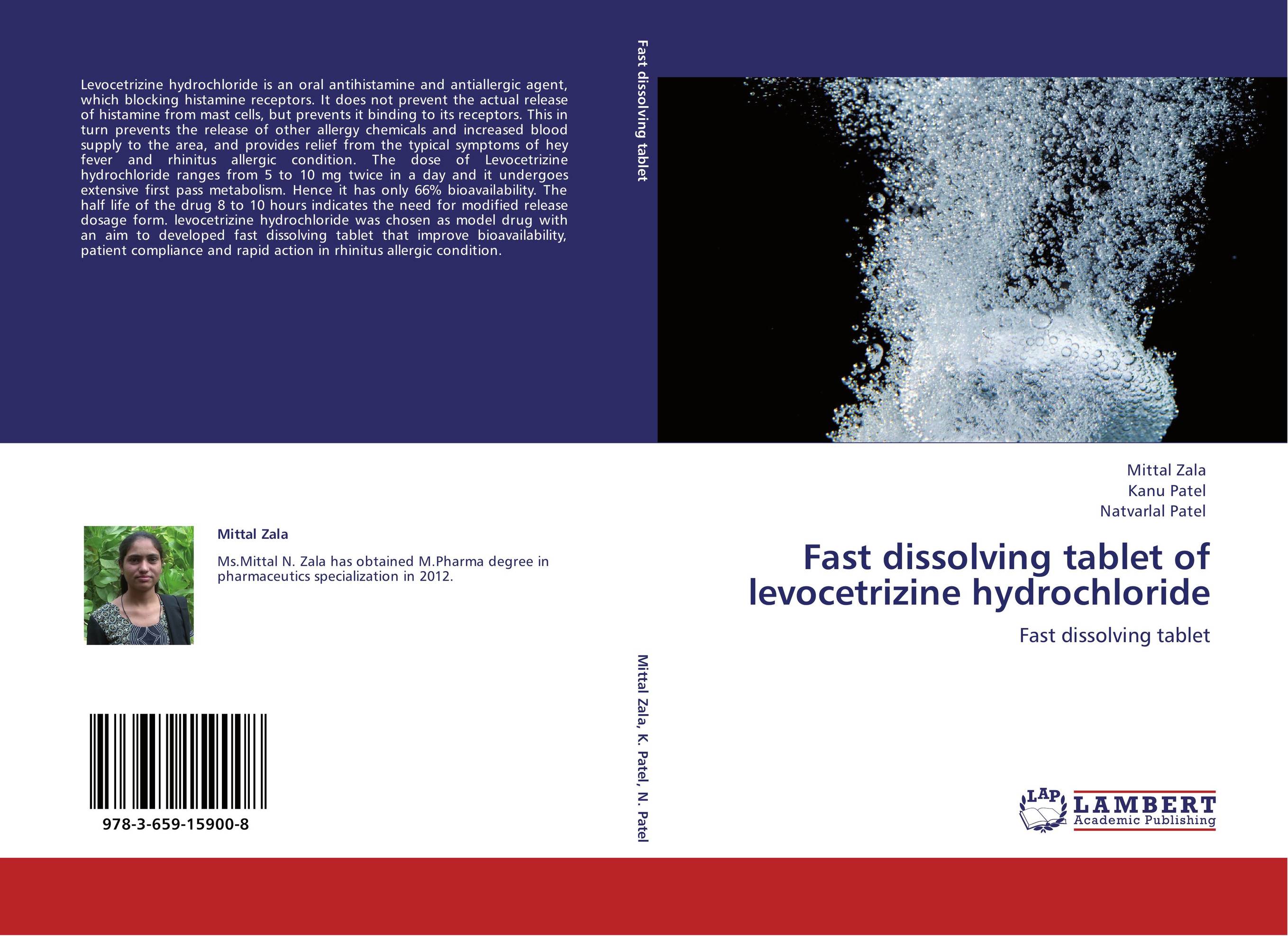 Fast dissolving tablet of levocetrizine hydrochloride. Fast dissolving tablet.