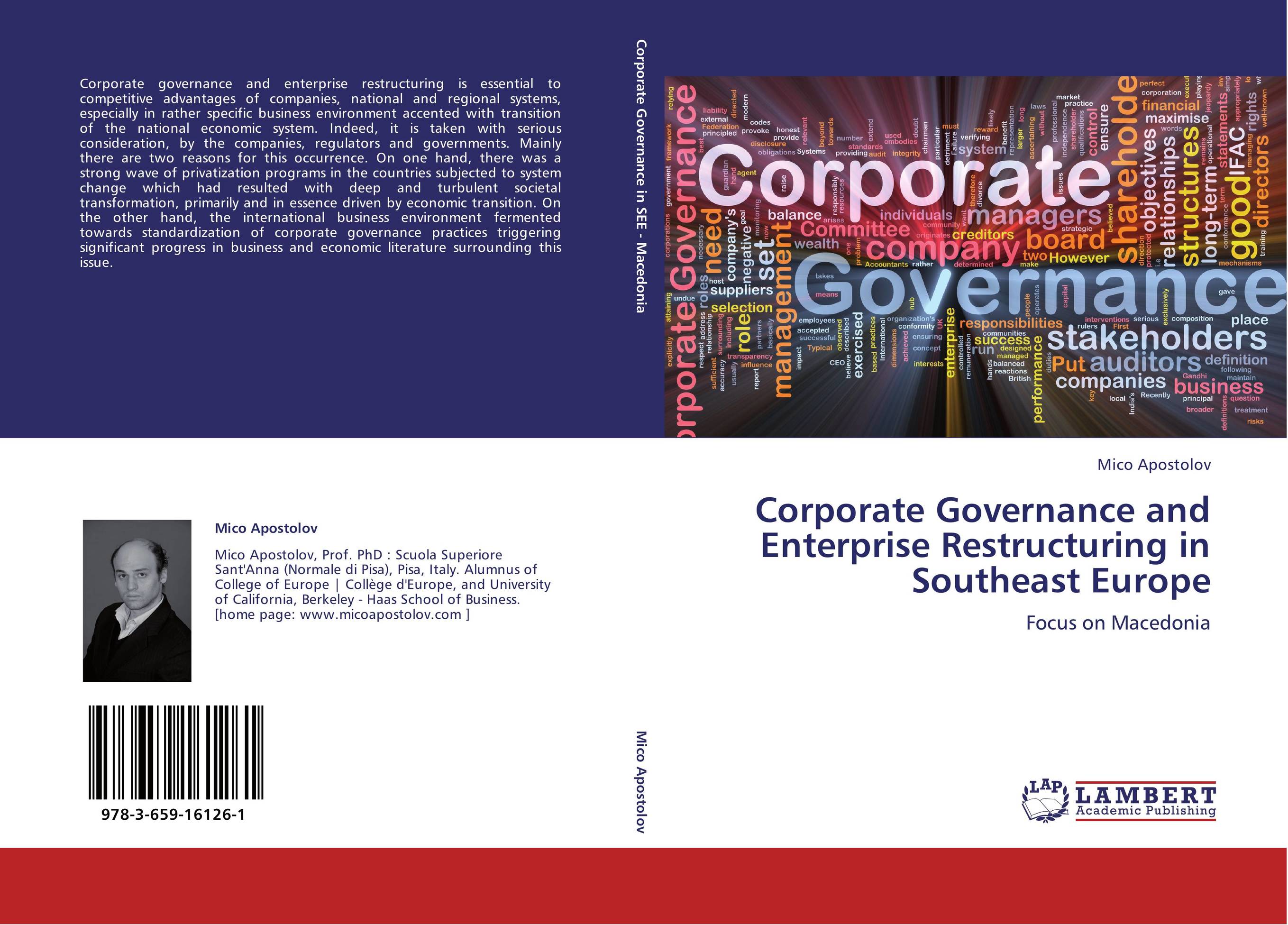 Corporate Governance and Enterprise Restructuring in Southeast Europe. Focus on Macedonia.