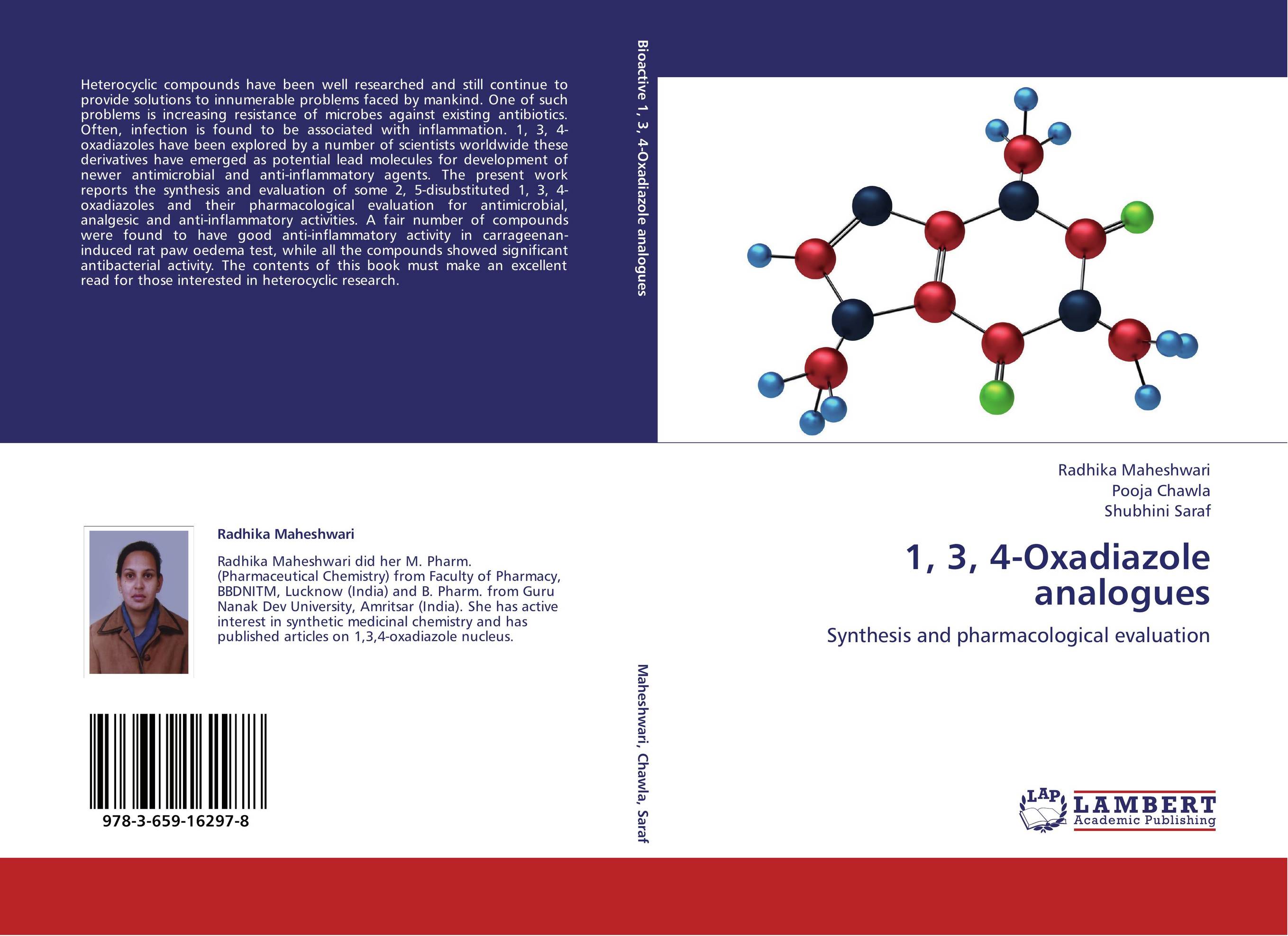 1, 3, 4-Oxadiazole analogues. Synthesis and pharmacological evaluation.