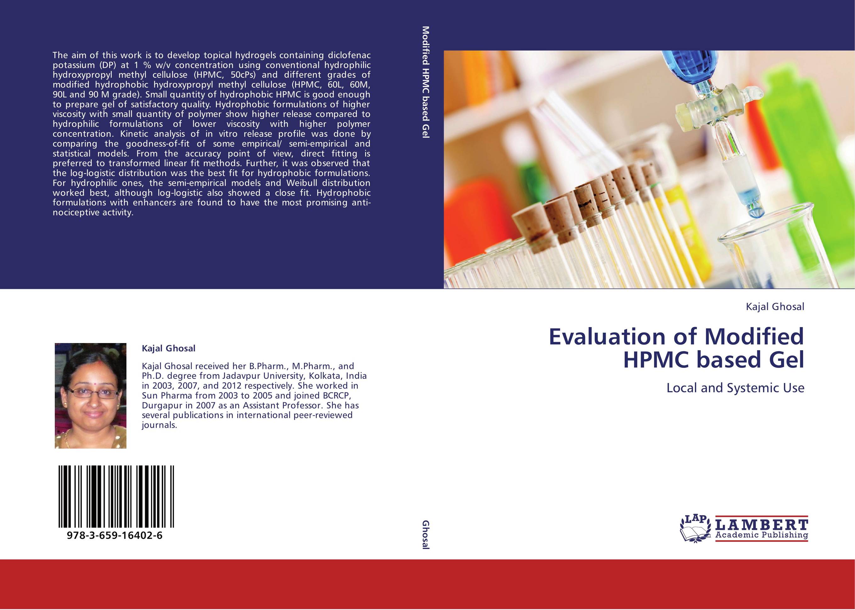 Evaluation of Modified HPMC based Gel. Local and Systemic Use.
