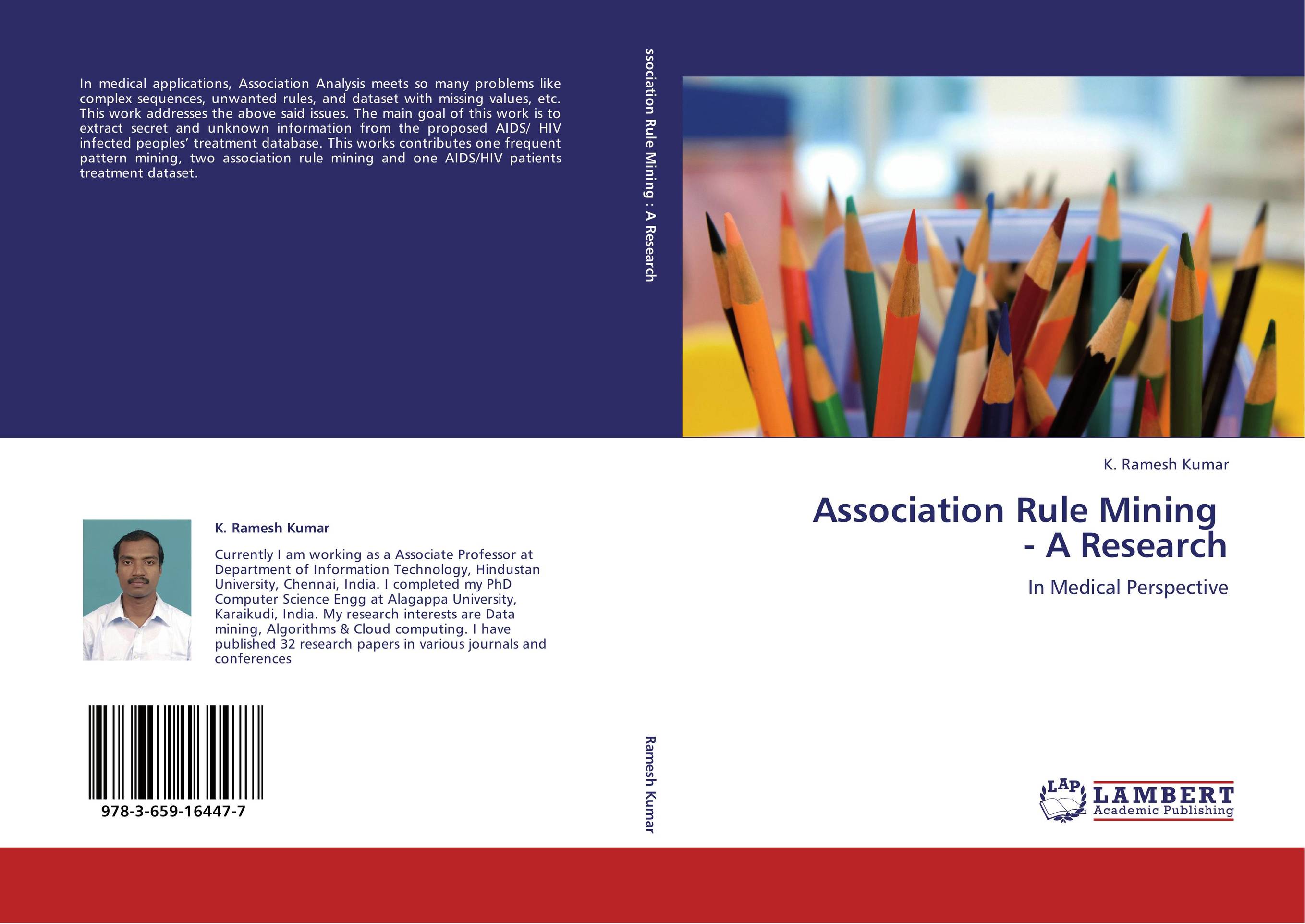 Association Rule Mining    - A Research. In Medical Perspective.