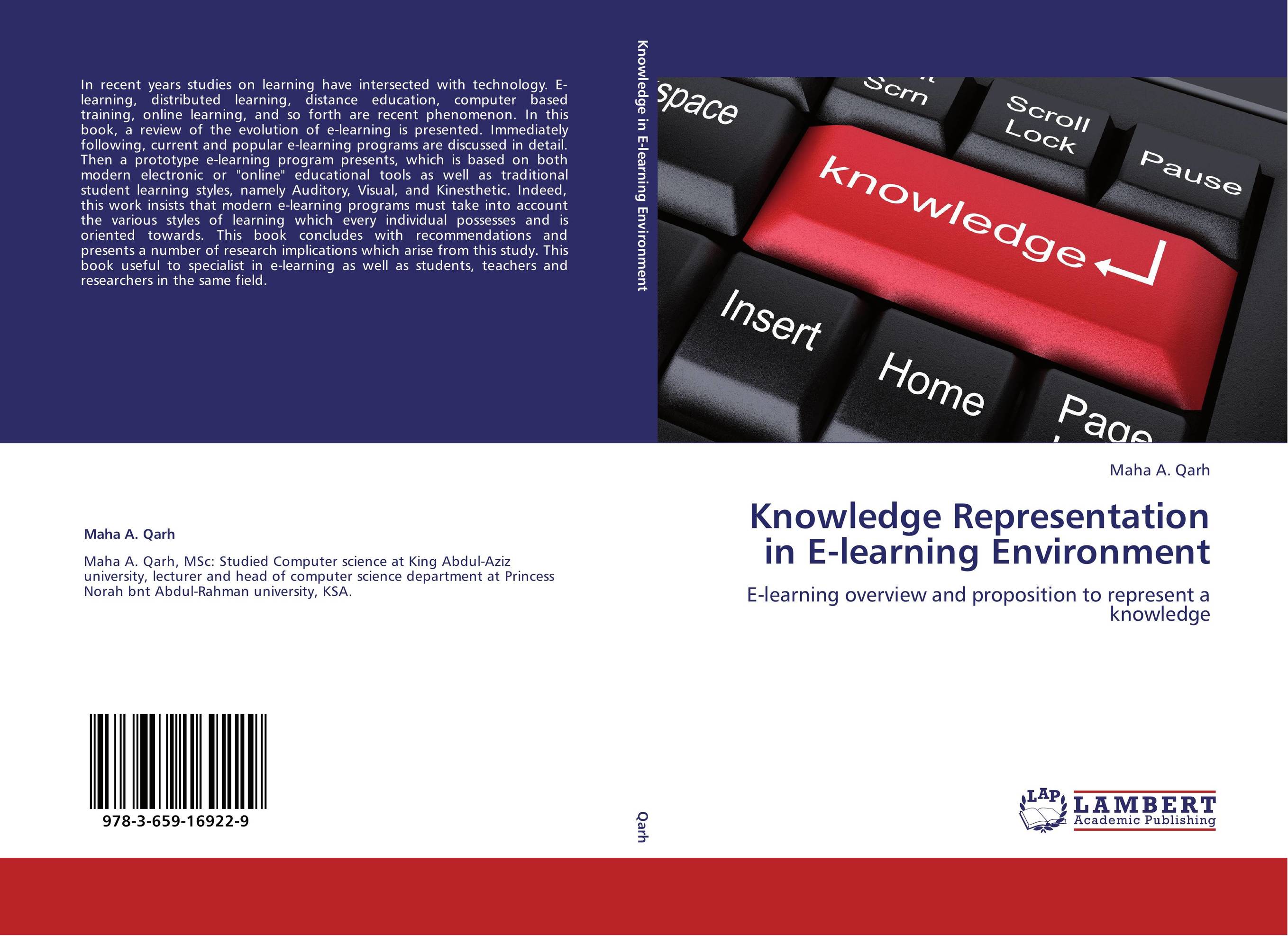 Knowledge Representation in E-learning Environment. E-learning overview and proposition to represent a knowledge.