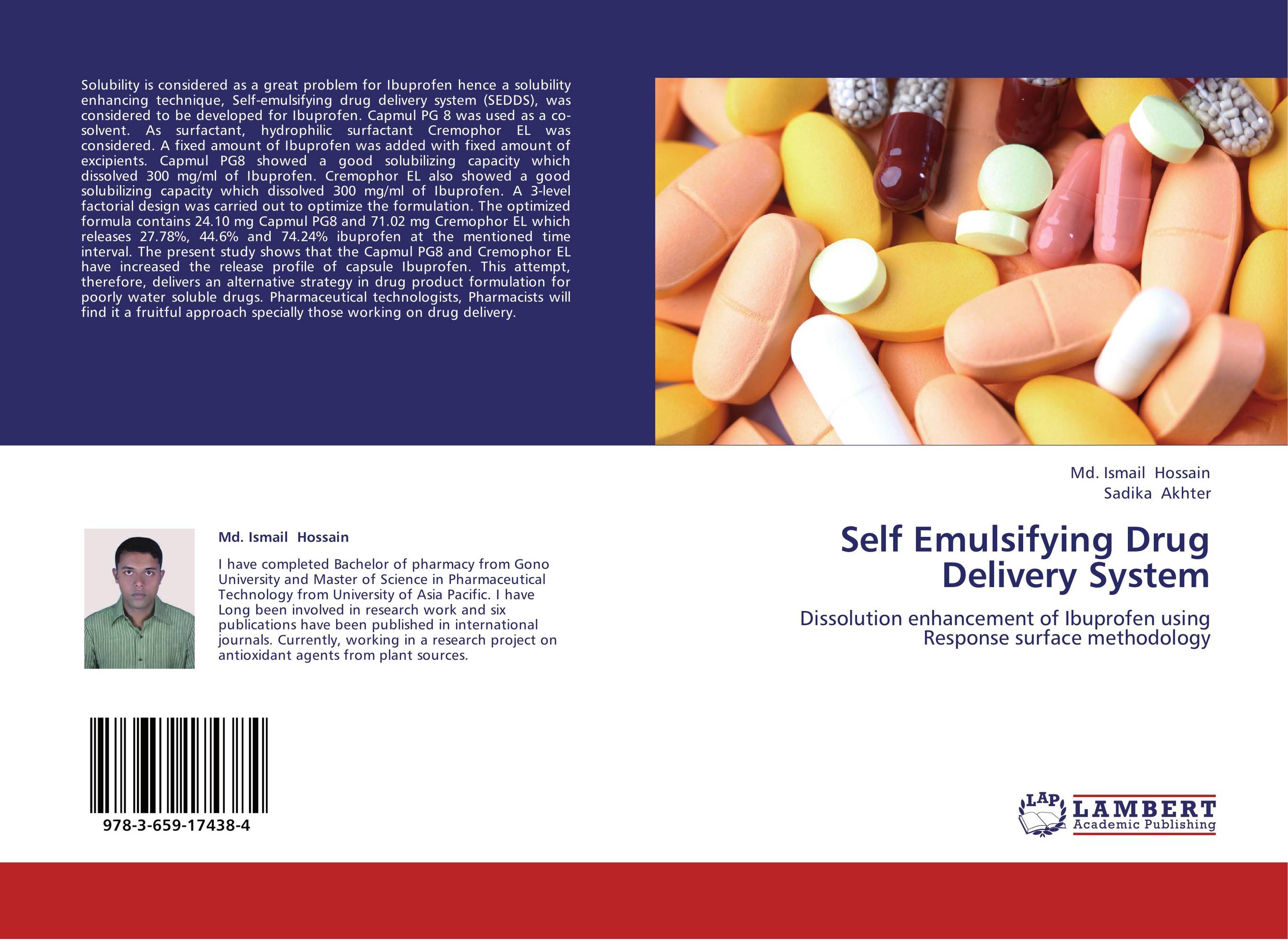 Self Emulsifying Drug Delivery System. Dissolution enhancement of Ibuprofen using Response surface methodology.