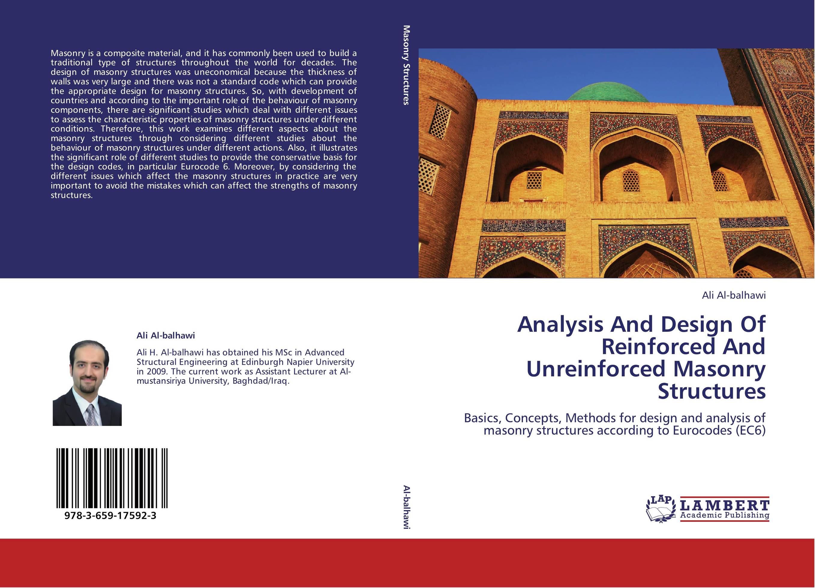 Analysis And Design Of Reinforced And Unreinforced Masonry Structures. Basics, Concepts, Methods for design and analysis of masonry structures according to Eurocodes (EC6).