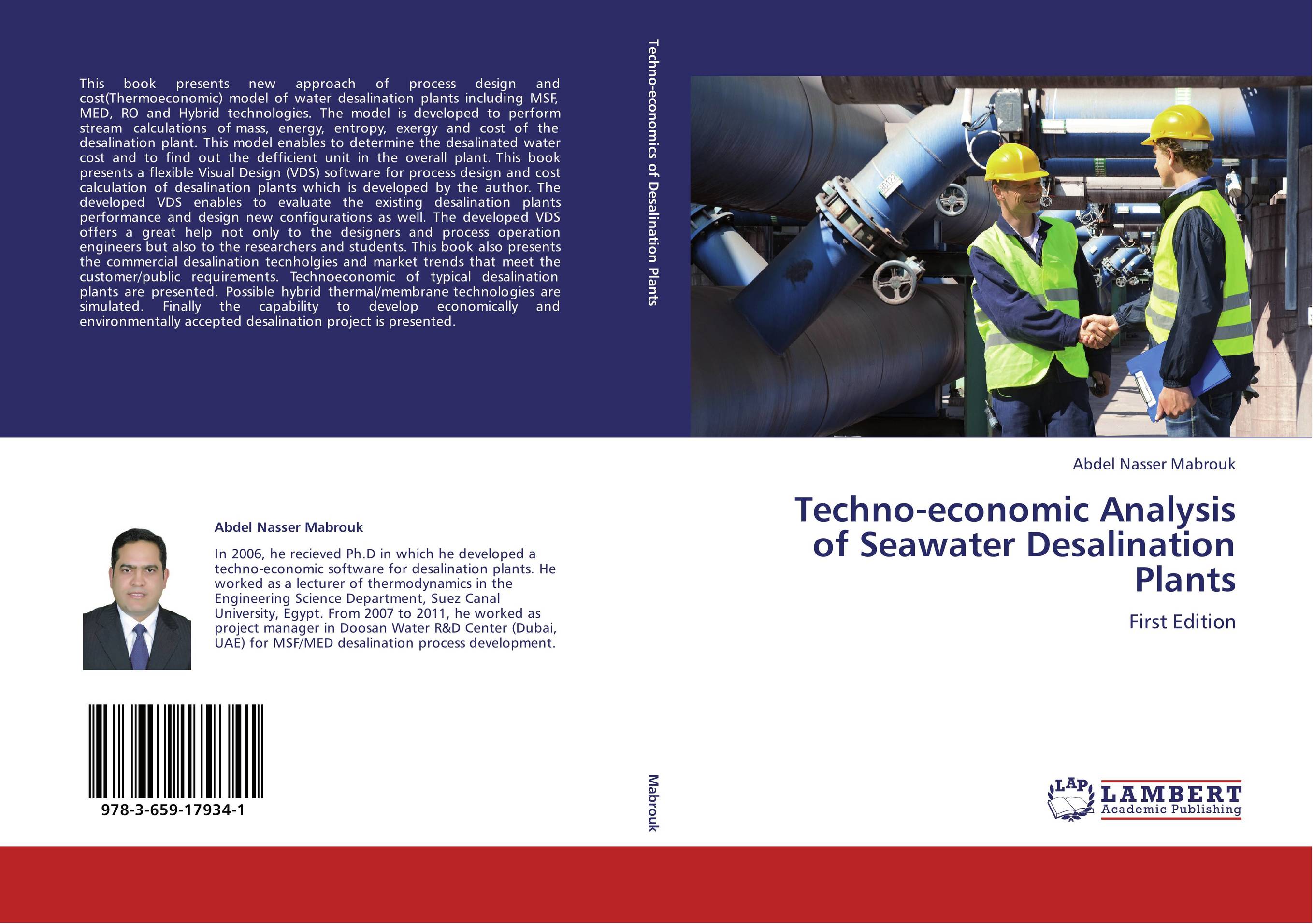 Techno-economic Analysis of Seawater Desalination Plants. First Edition.