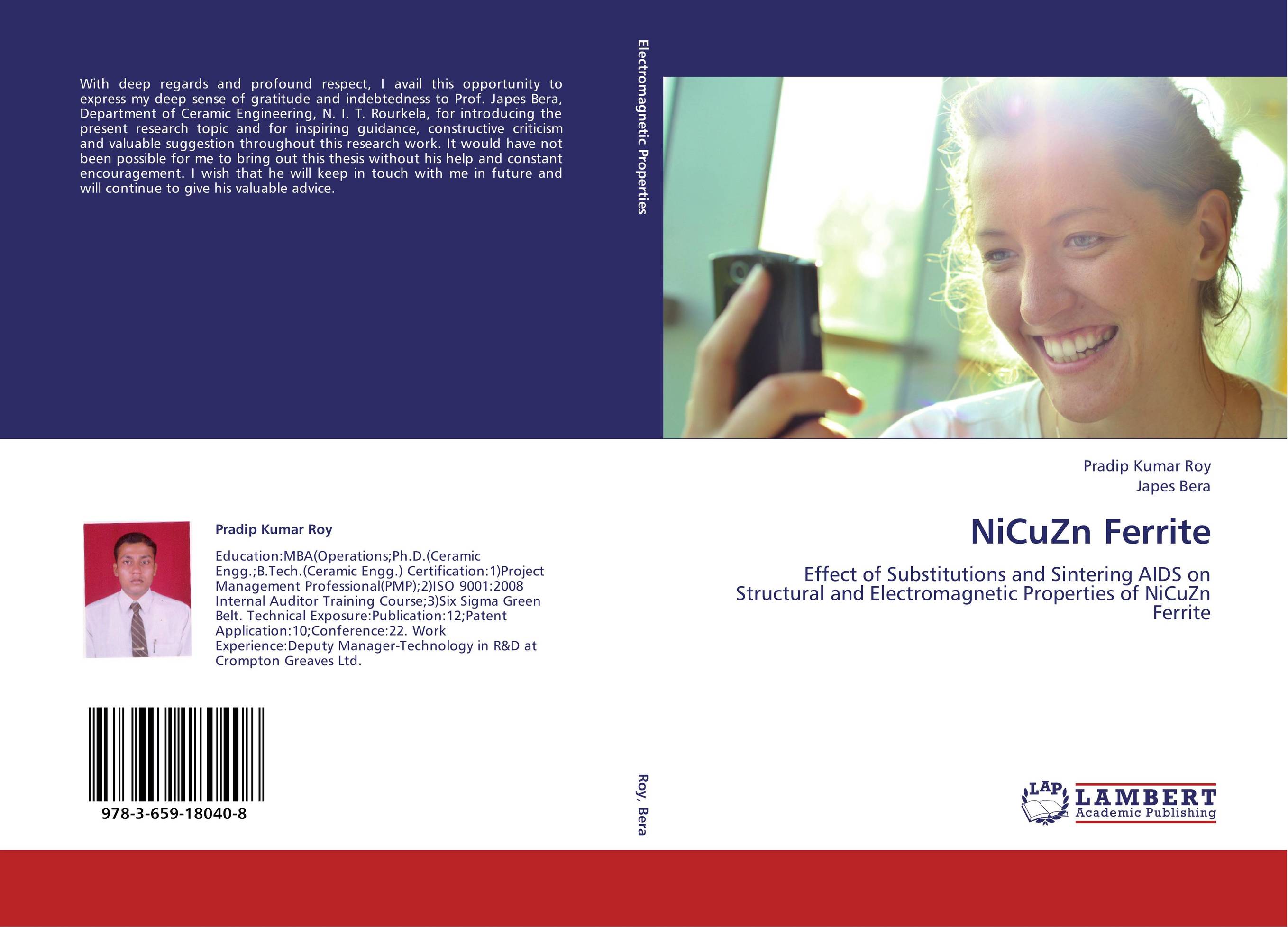 NiCuZn Ferrite. Effect of Substitutions and Sintering AIDS on Structural and Electromagnetic Properties of NiCuZn Ferrite.