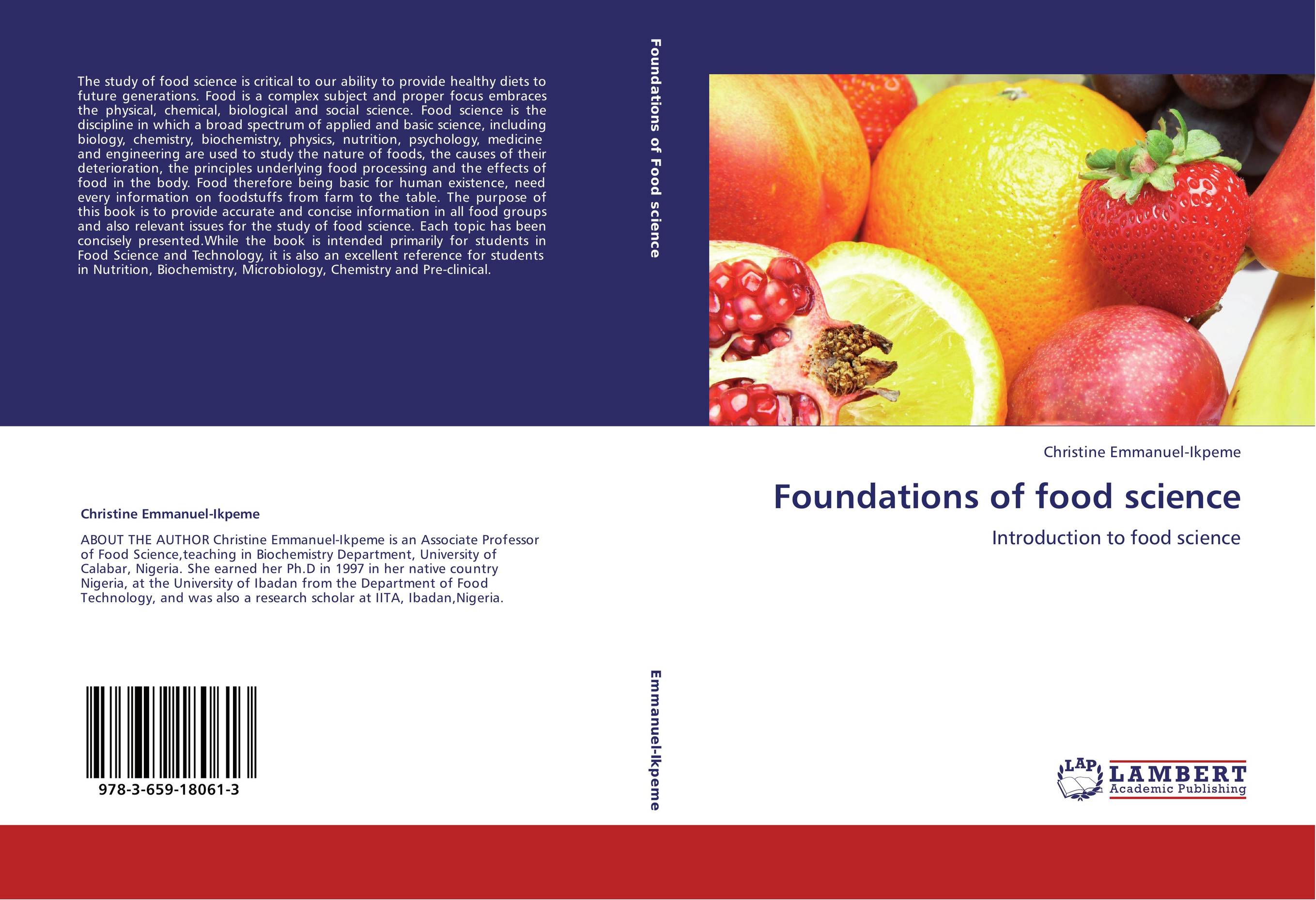 Foundations of food science. Introduction to food science.