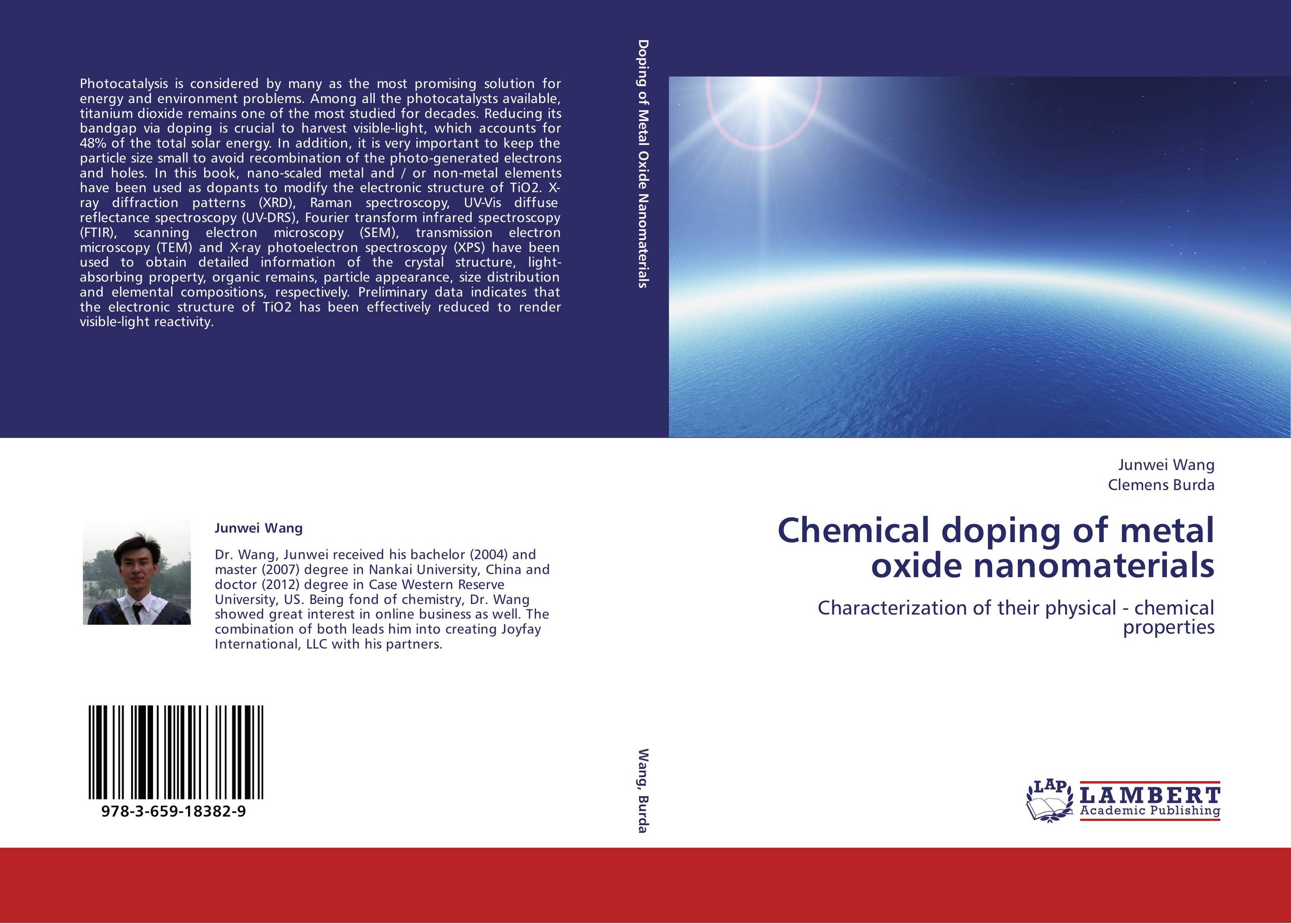 Chemical doping of metal oxide nanomaterials. Characterization of their physical - chemical properties.