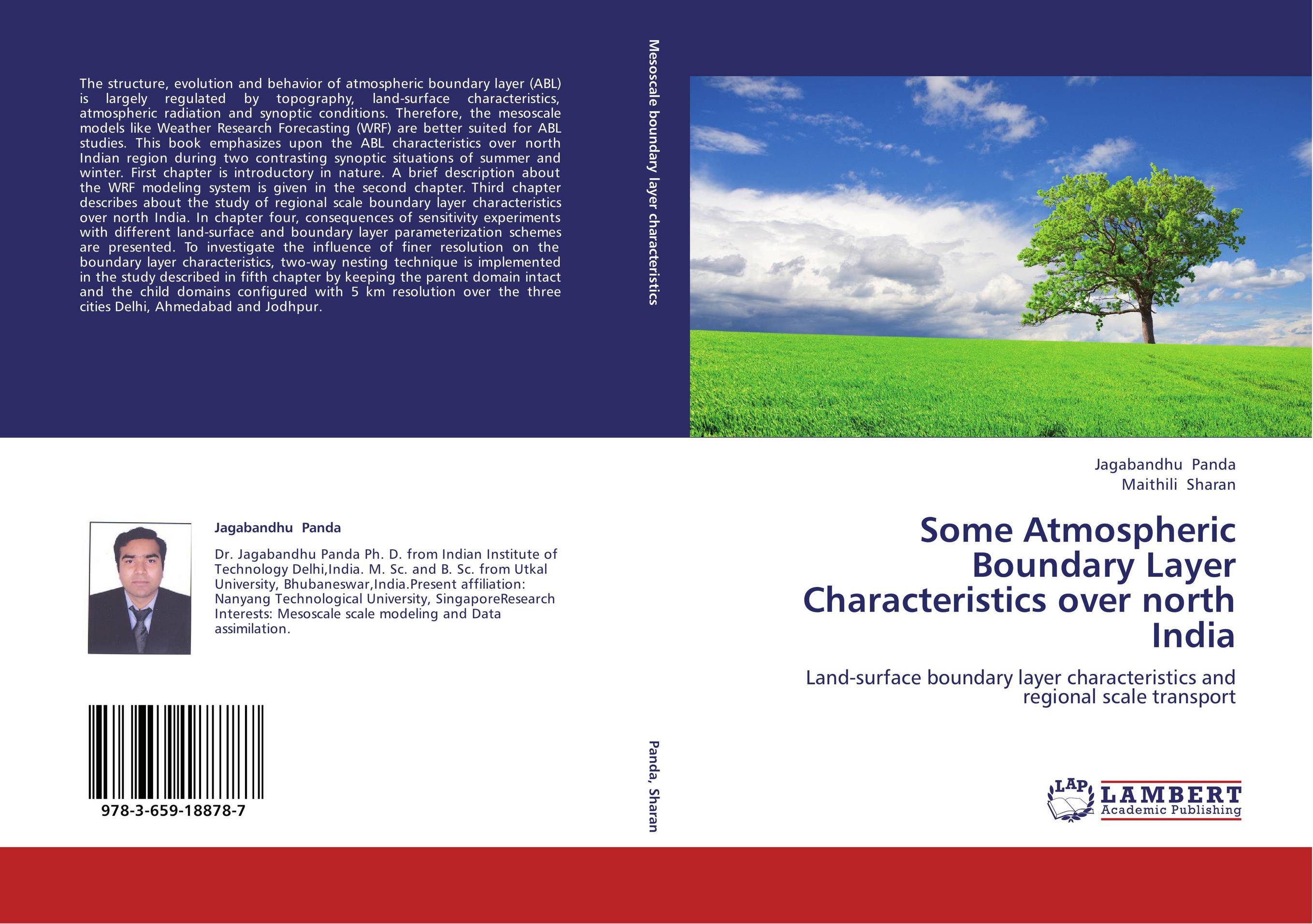 Some Atmospheric Boundary Layer Characteristics over north India. Land-surface boundary layer characteristics and regional scale transport.