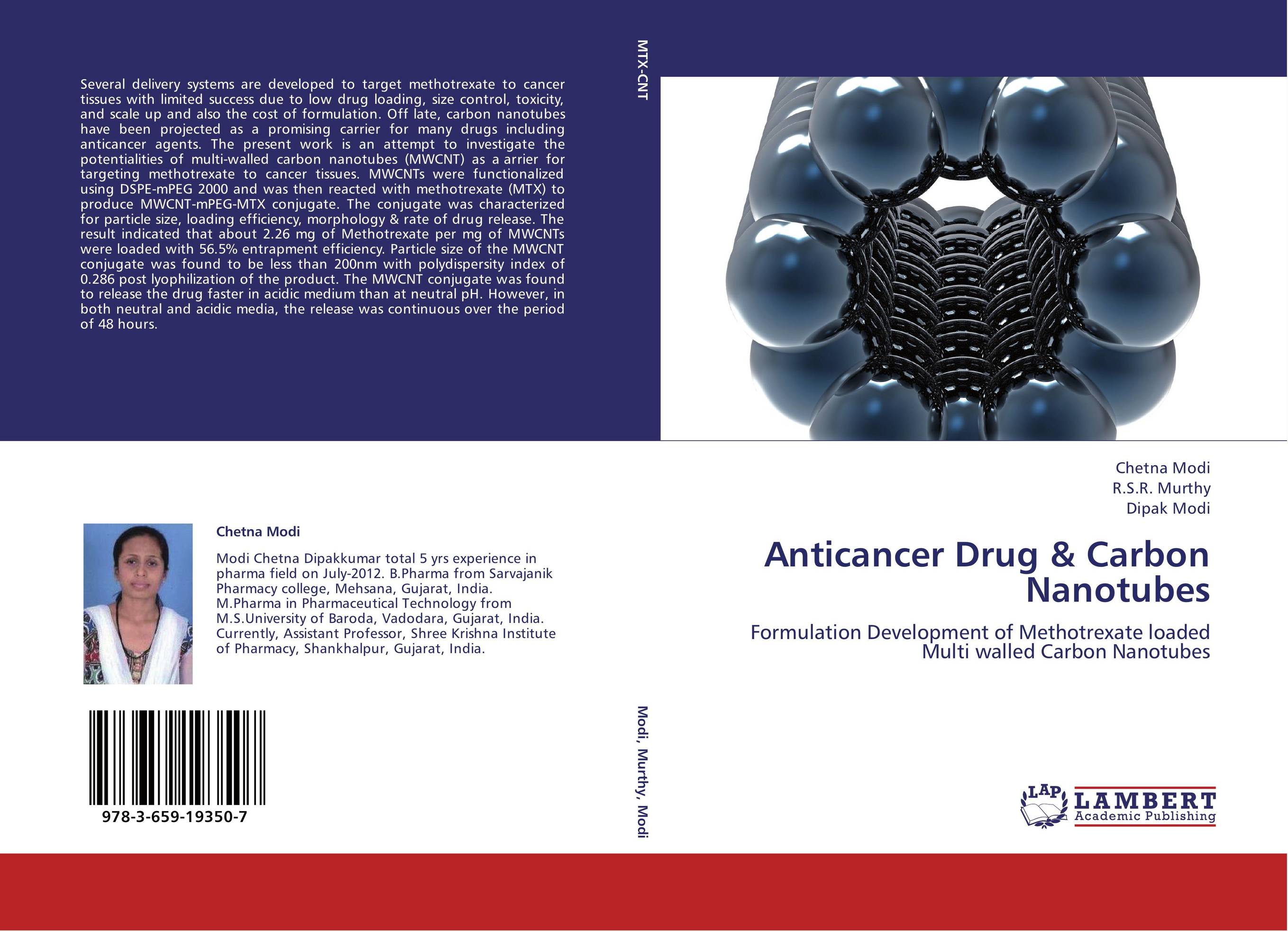 Anticancer Drug &amp;amp; Carbon Nanotubes. Formulation Development of Methotrexate loaded Multi walled Carbon Nanotubes.