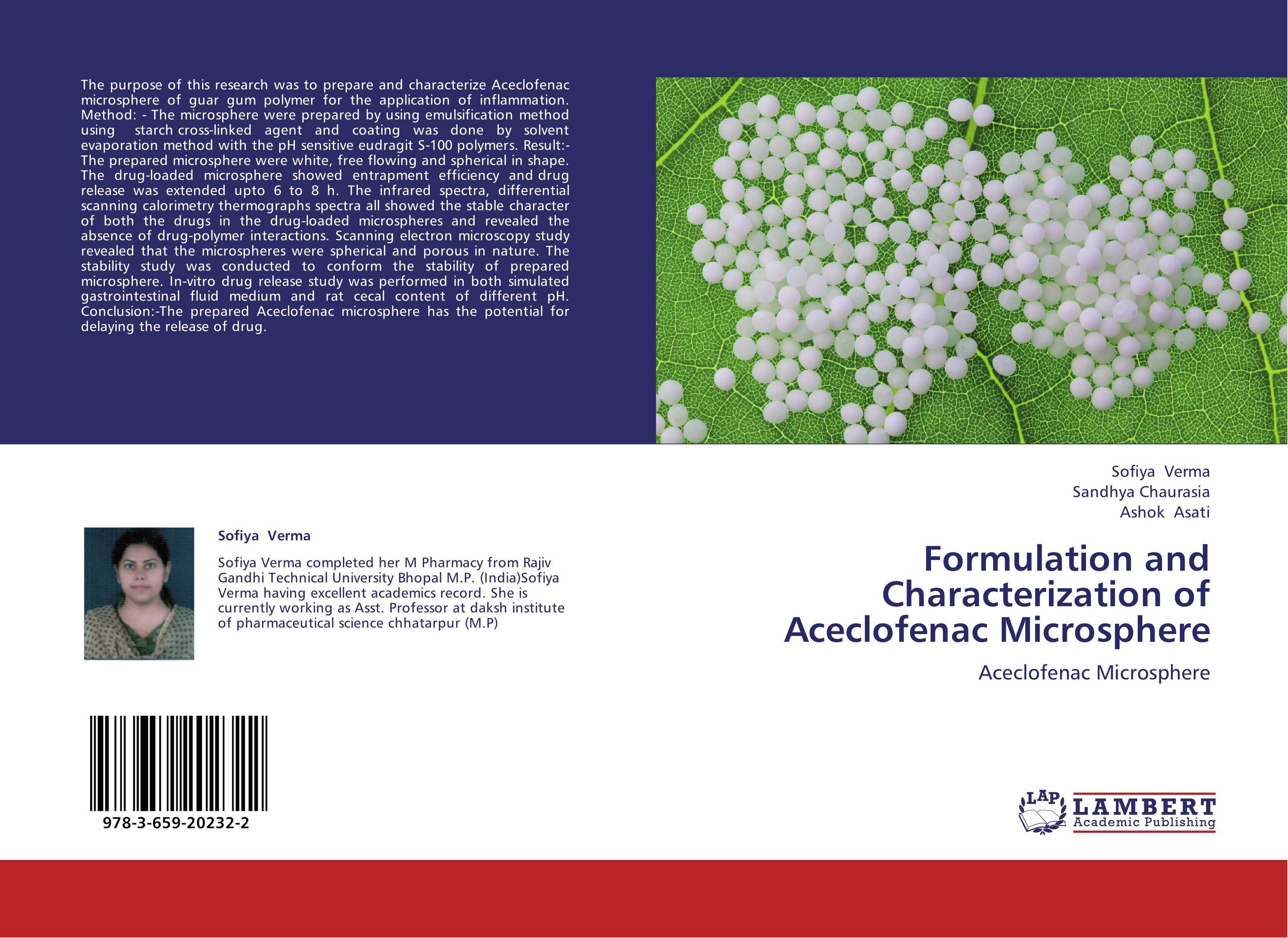 Formulation and Characterization of Aceclofenac Microsphere. Aceclofenac Microsphere.