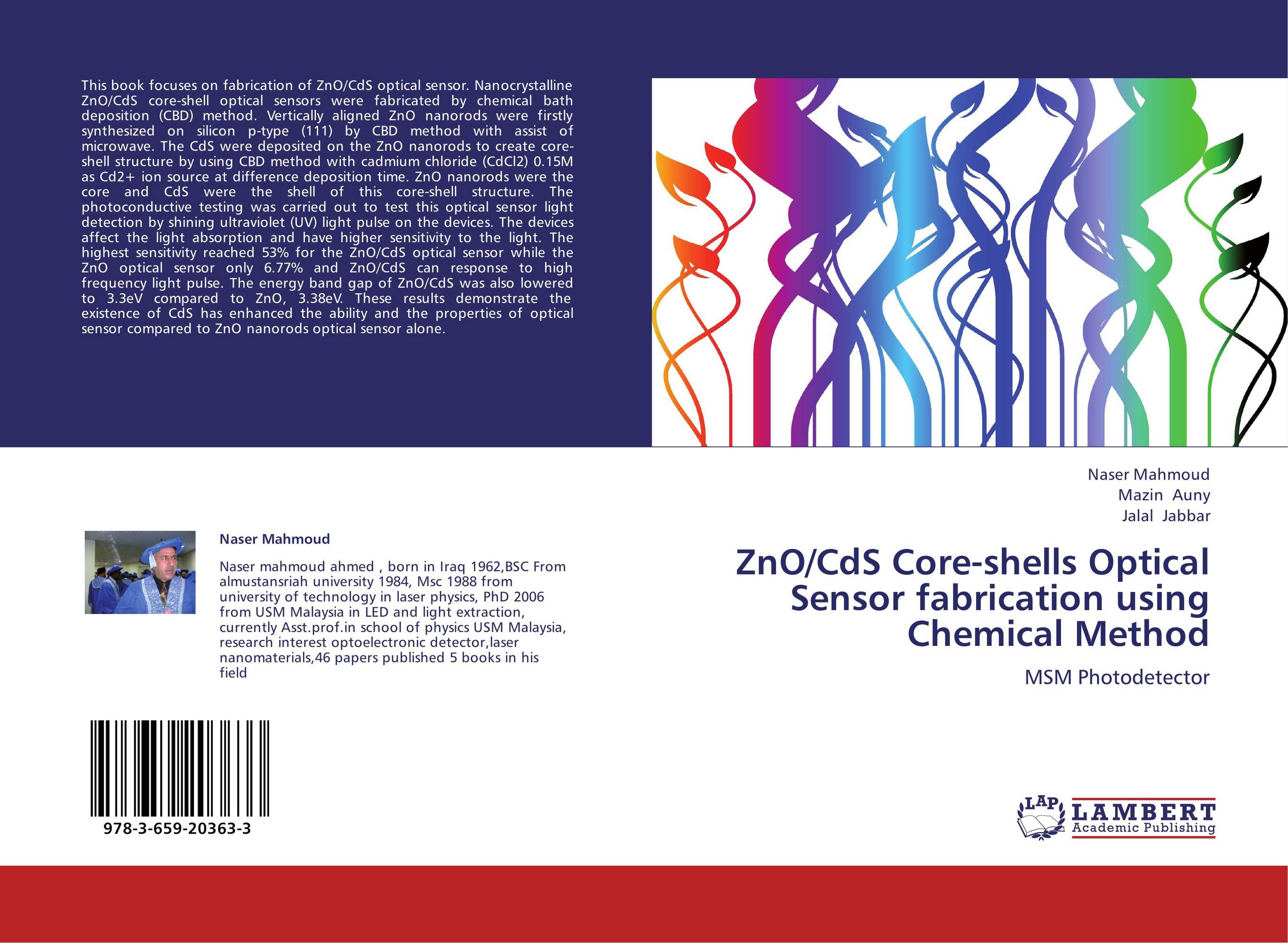 ZnO/CdS Core-shells Optical Sensor fabrication using Chemical Method. MSM Photodetector.