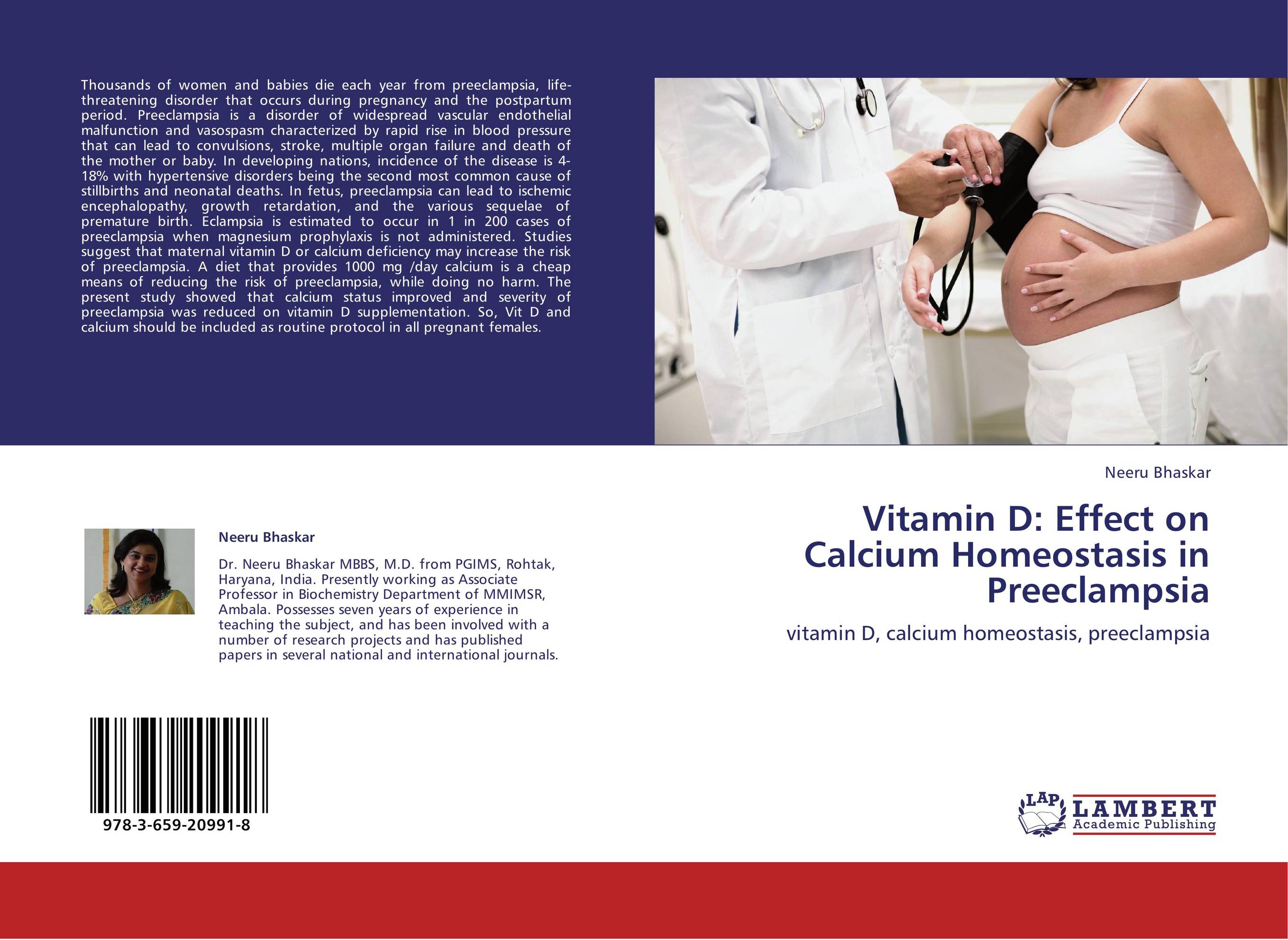 Vitamin D: Effect on Calcium Homeostasis in Preeclampsia. Vitamin D, calcium homeostasis, preeclampsia.