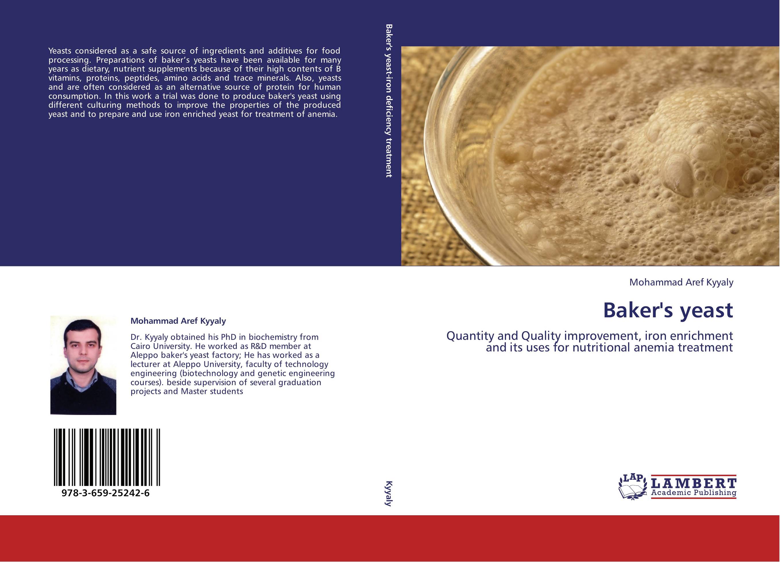 Baker's yeast. Quantity and Quality improvement, iron enrichment and its uses for nutritional anemia treatment.