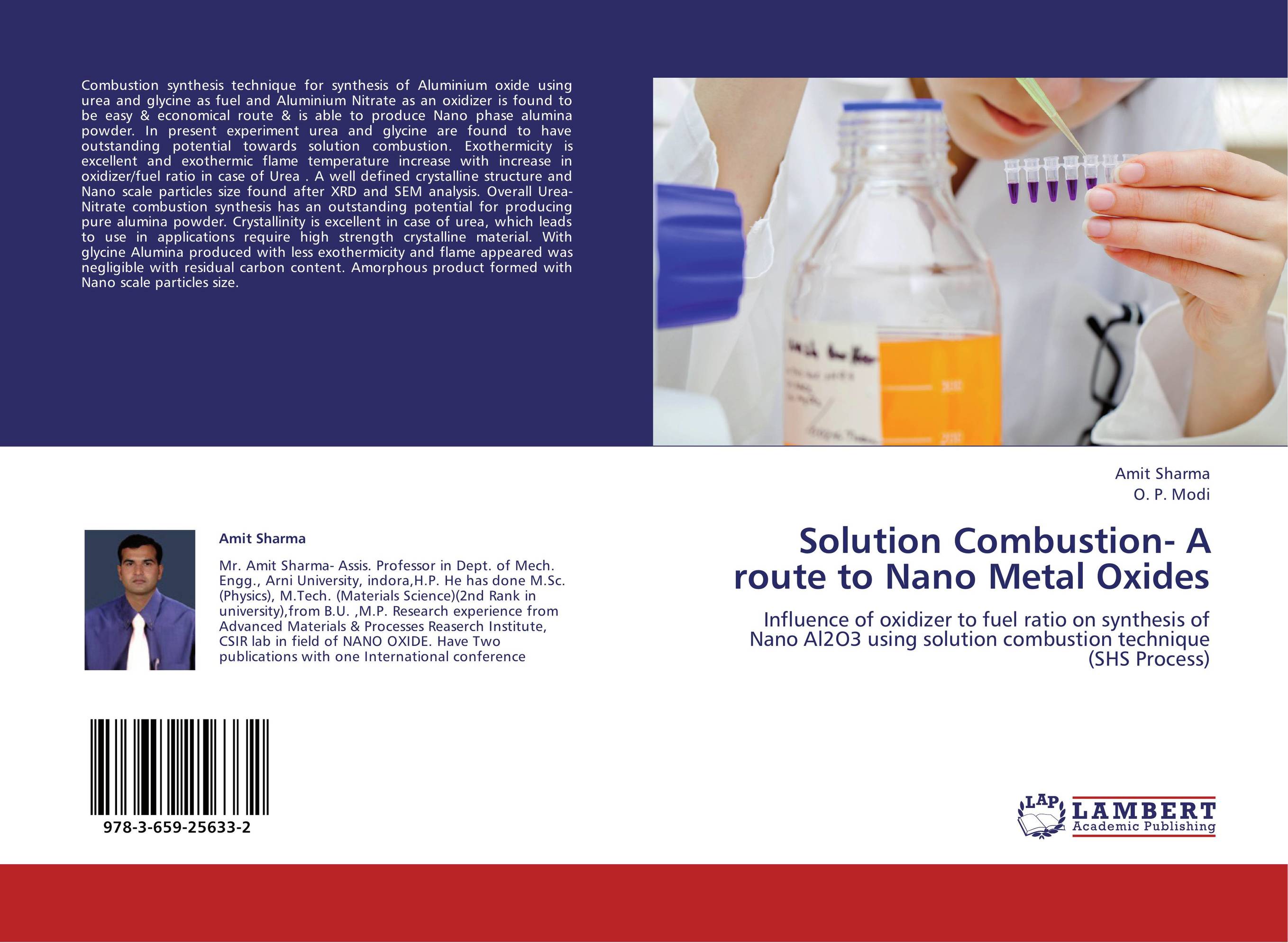 Solution Combustion- A route to Nano Metal Oxides. Influence of oxidizer to fuel ratio on synthesis of Nano Al2O3 using solution combustion technique (SHS Process).
