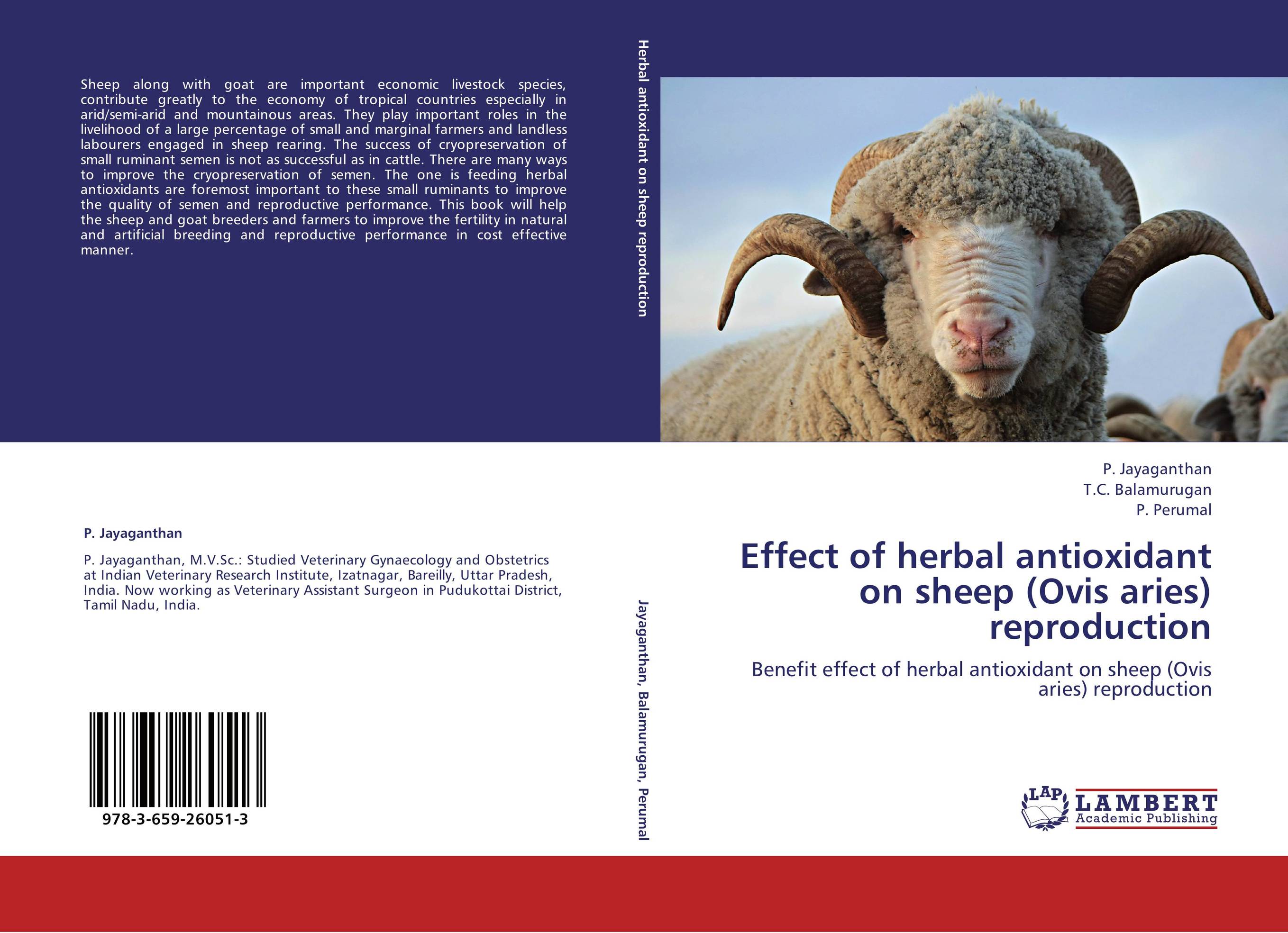 Effect of herbal antioxidant on sheep (Ovis aries) reproduction. Benefit effect of herbal antioxidant on sheep (Ovis aries) reproduction.