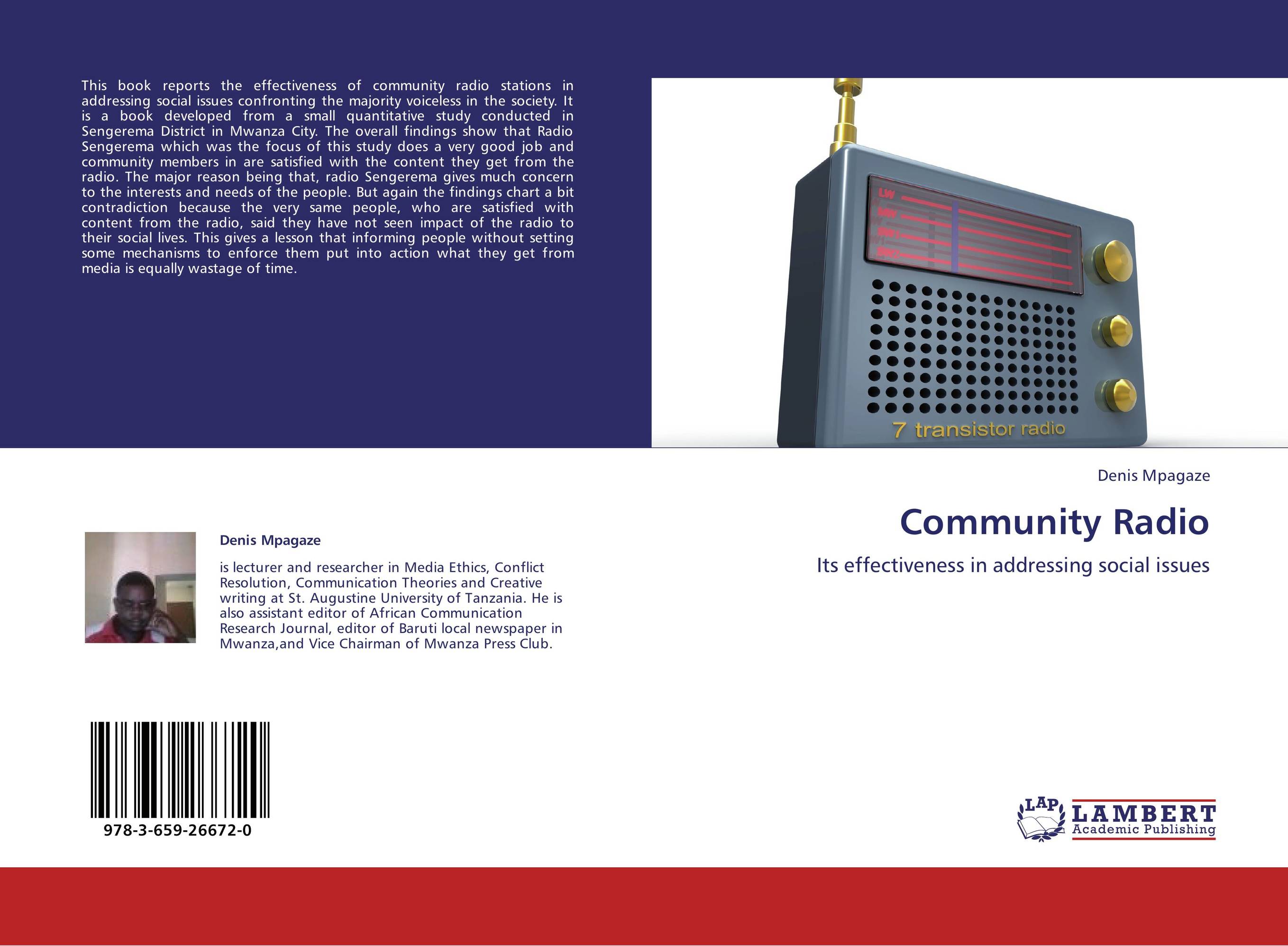 Community Radio. Its effectiveness in addressing social issues.