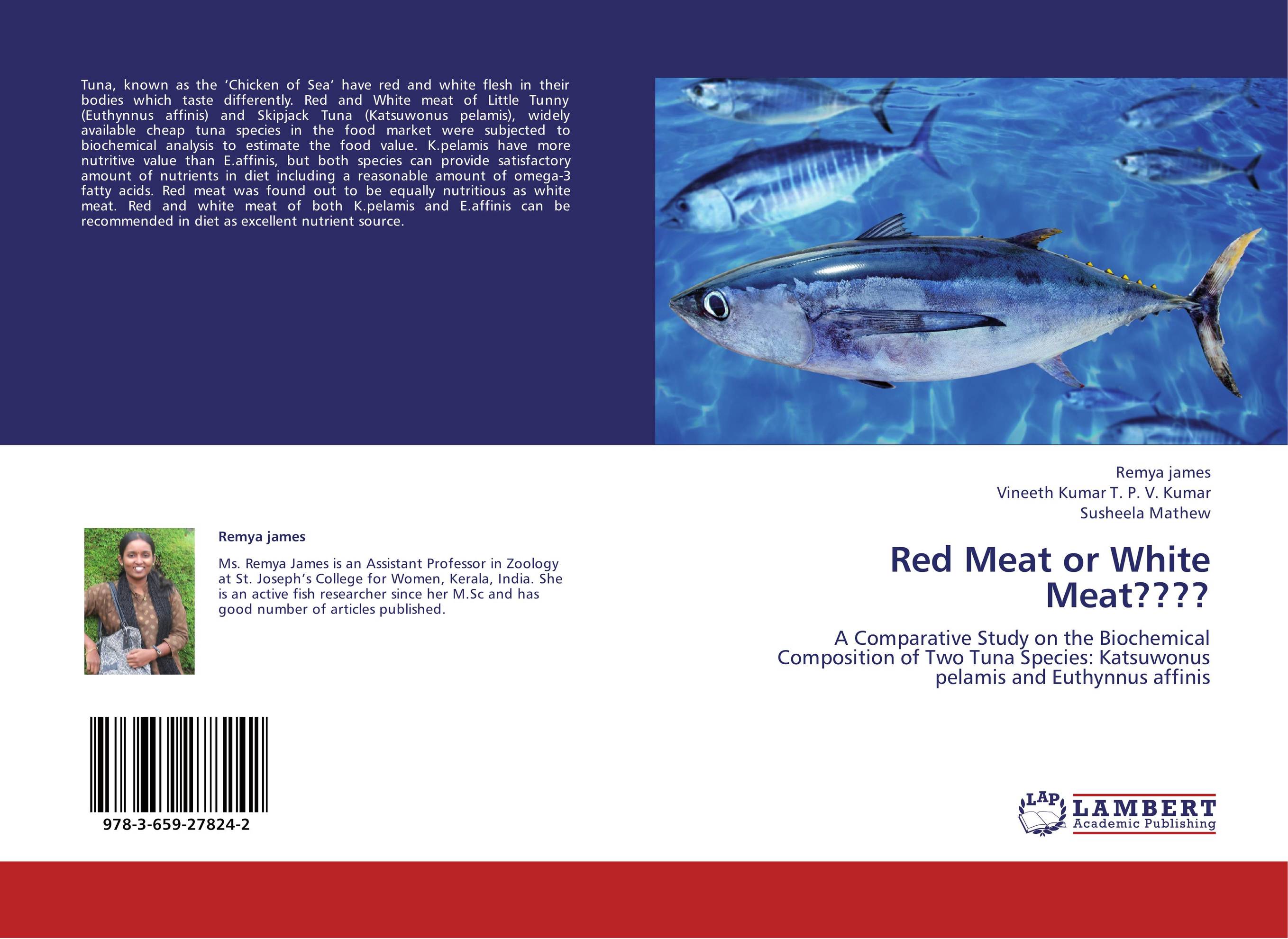 Red Meat or White Meat????. A Comparative Study on the Biochemical Composition of Two Tuna Species: Katsuwonus pelamis and Euthynnus affinis.