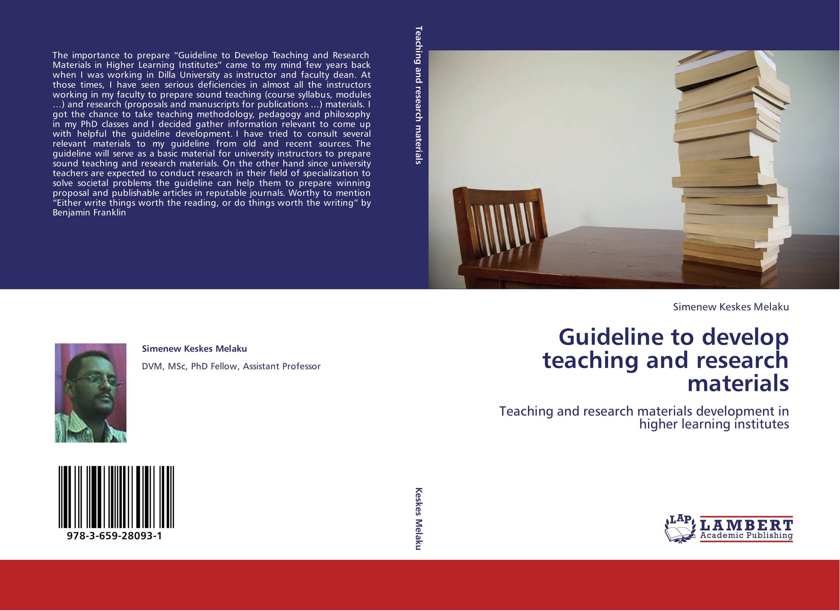 Guideline to develop teaching and research materials. Teaching and research materials development in higher learning institutes.