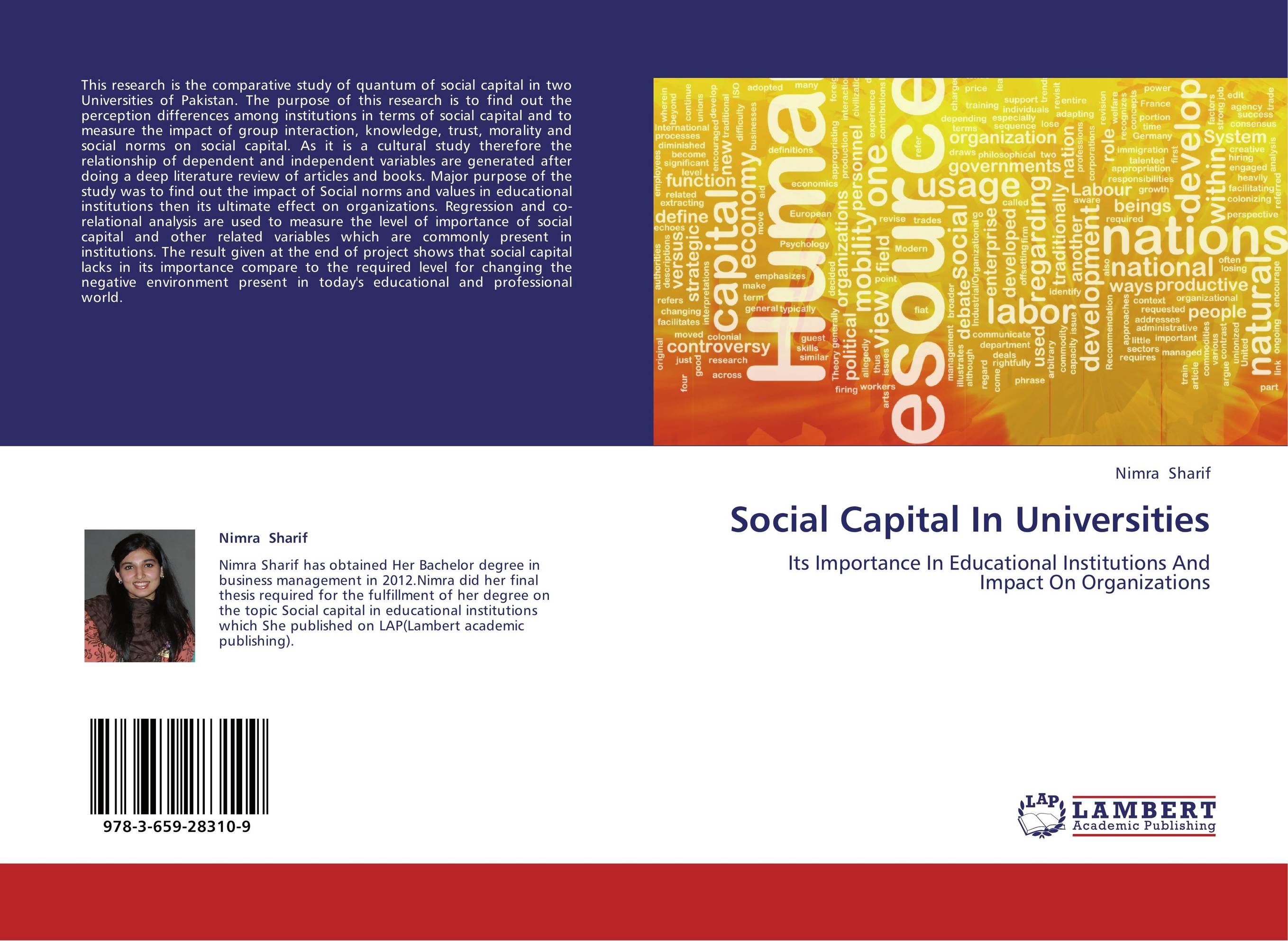 Social Capital In Universities. Its Importance In Educational Institutions And Impact On Organizations.