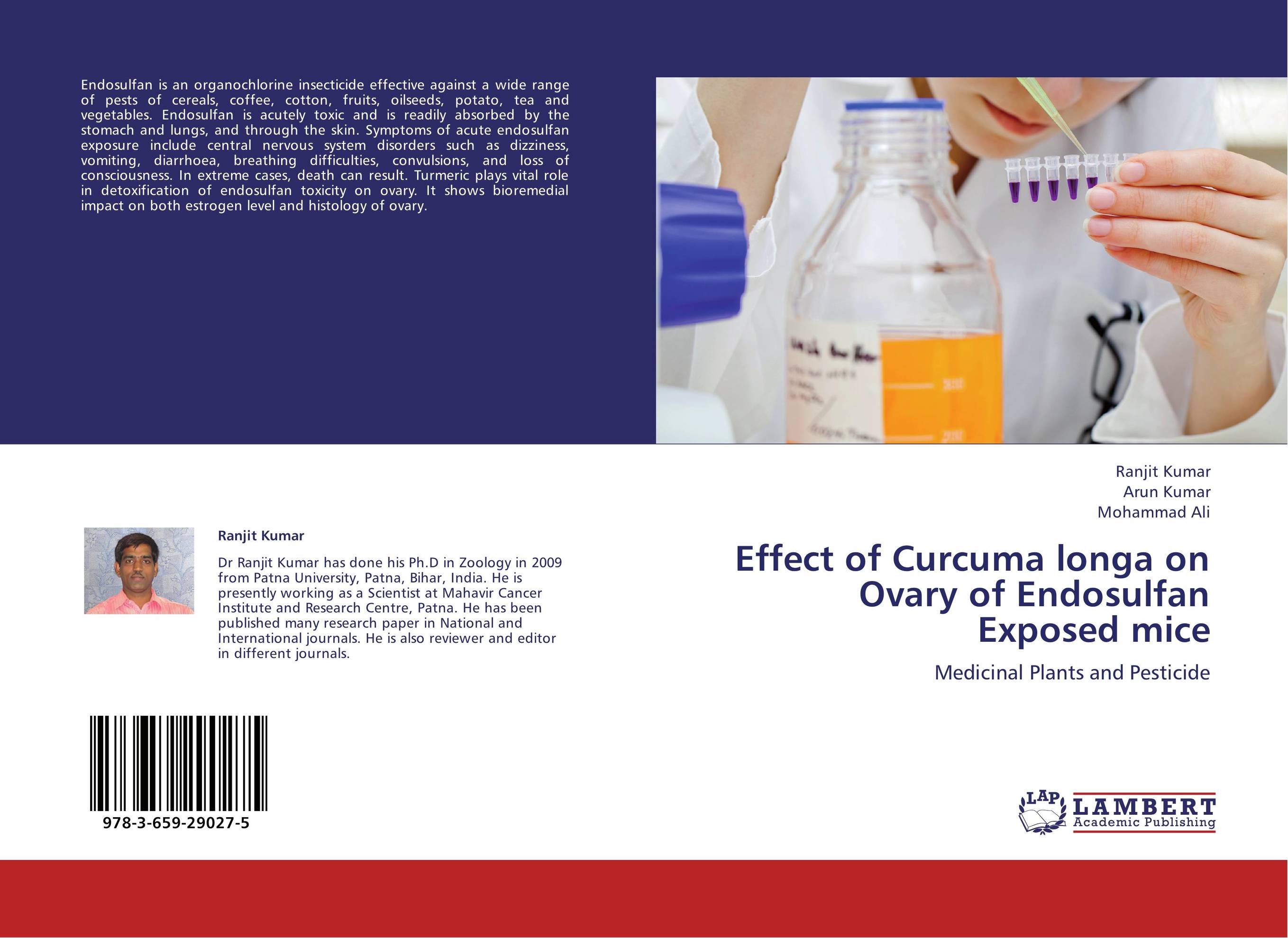 Effect of Curcuma longa on Ovary of Endosulfan Exposed mice. Medicinal Plants and Pesticide.